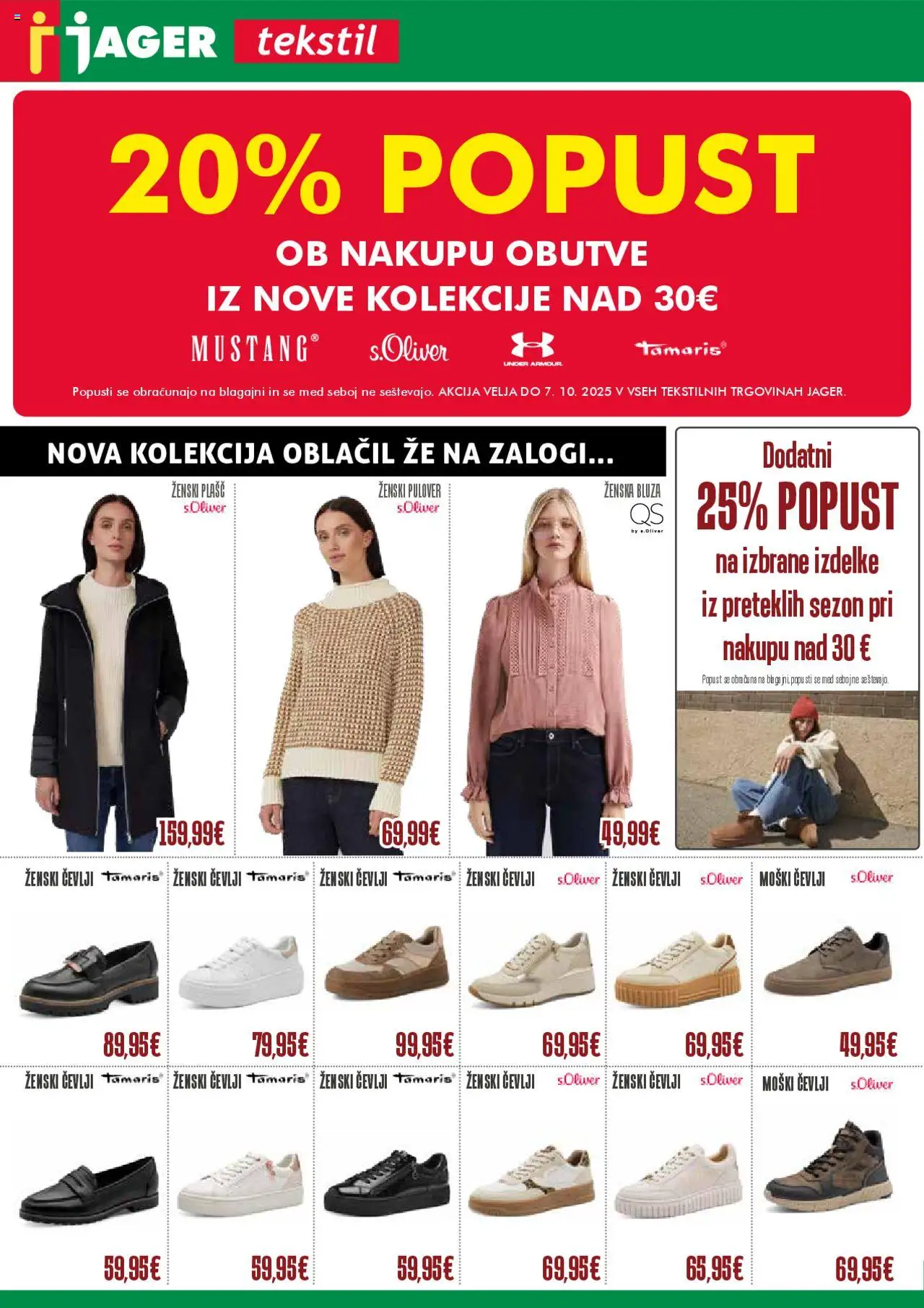 Novi Jager katalog ponudbe – veljaven od 01.10.2025 | Stran: 1 | Izdelki: Bluza, Pulover, Plasc, Cevlji