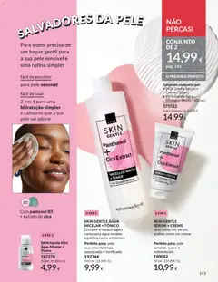 Pré-visualização SKIN GENTLE SÉRUM + CREME, Light as a serum, soothing as a cream. Perfect for sensitive, smooth and replenished skin. válido de 01.12.2025 | Página: 143