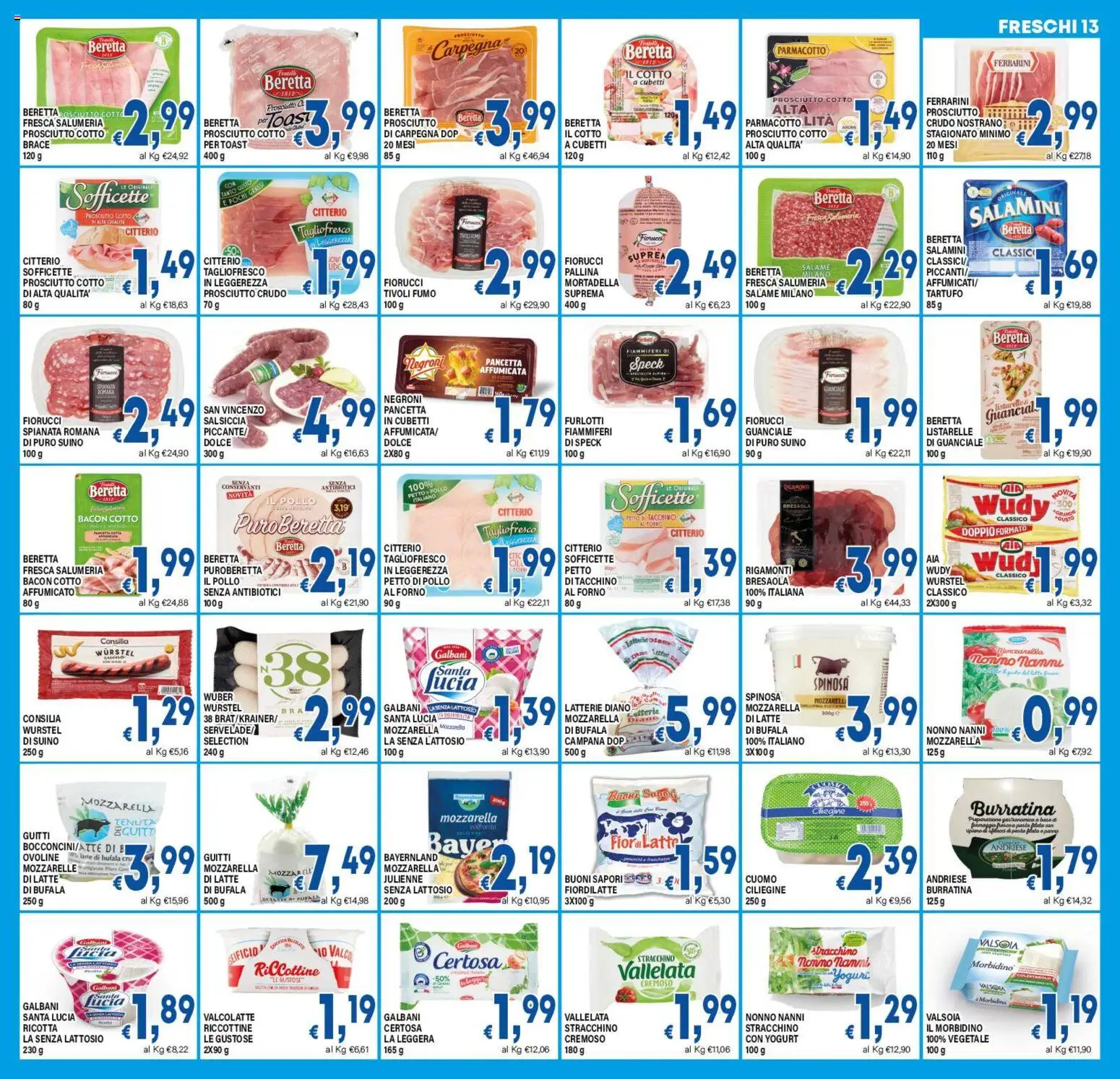 Volantino DEM del 17.03.2026 | Pagina: 13 | Prodotti: Pancetta, Pasta, Mortadella, Guanciale