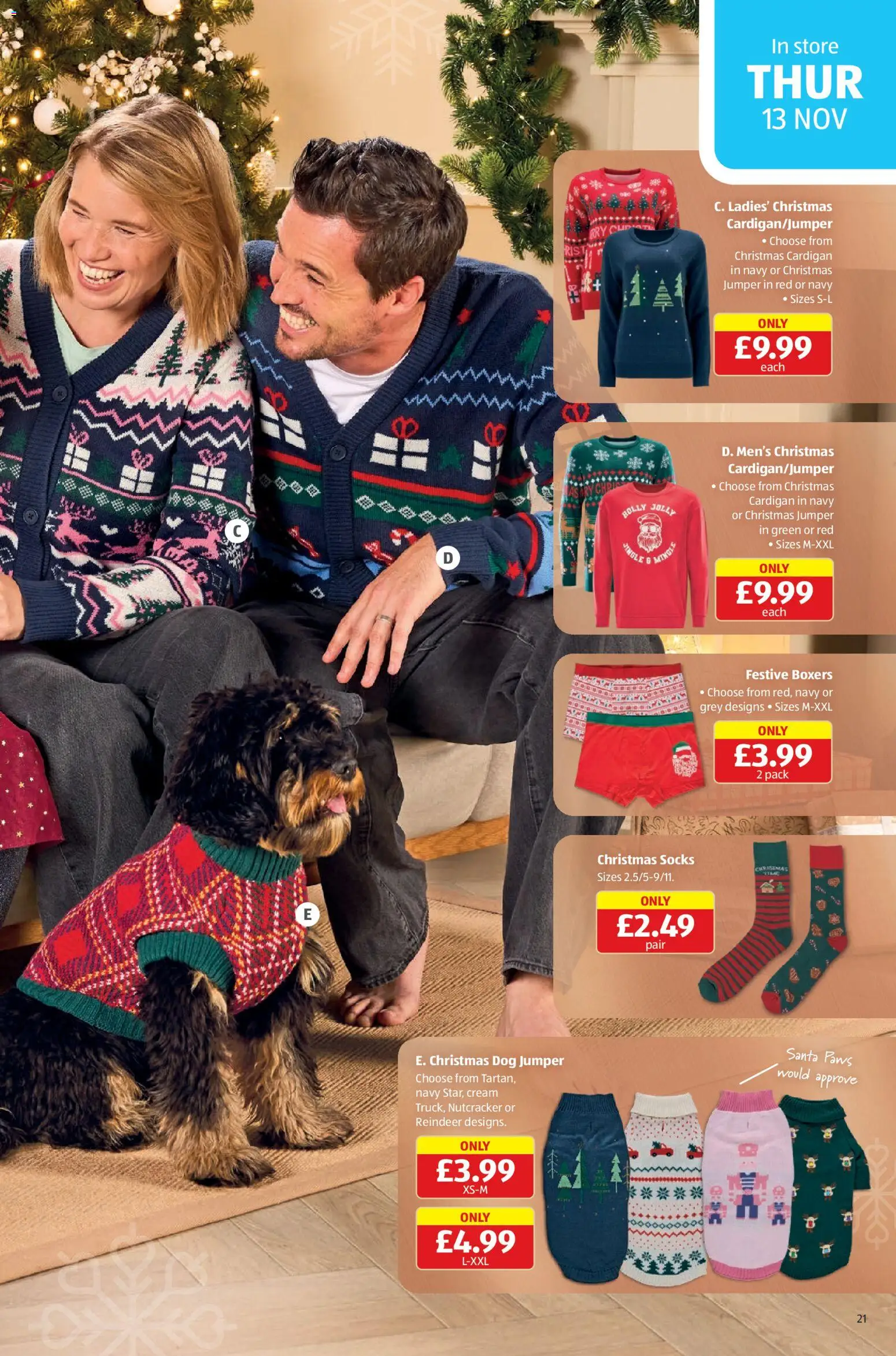 {H1} | Page: 21 | Products: Jumper, Socks, Boxers, Cream