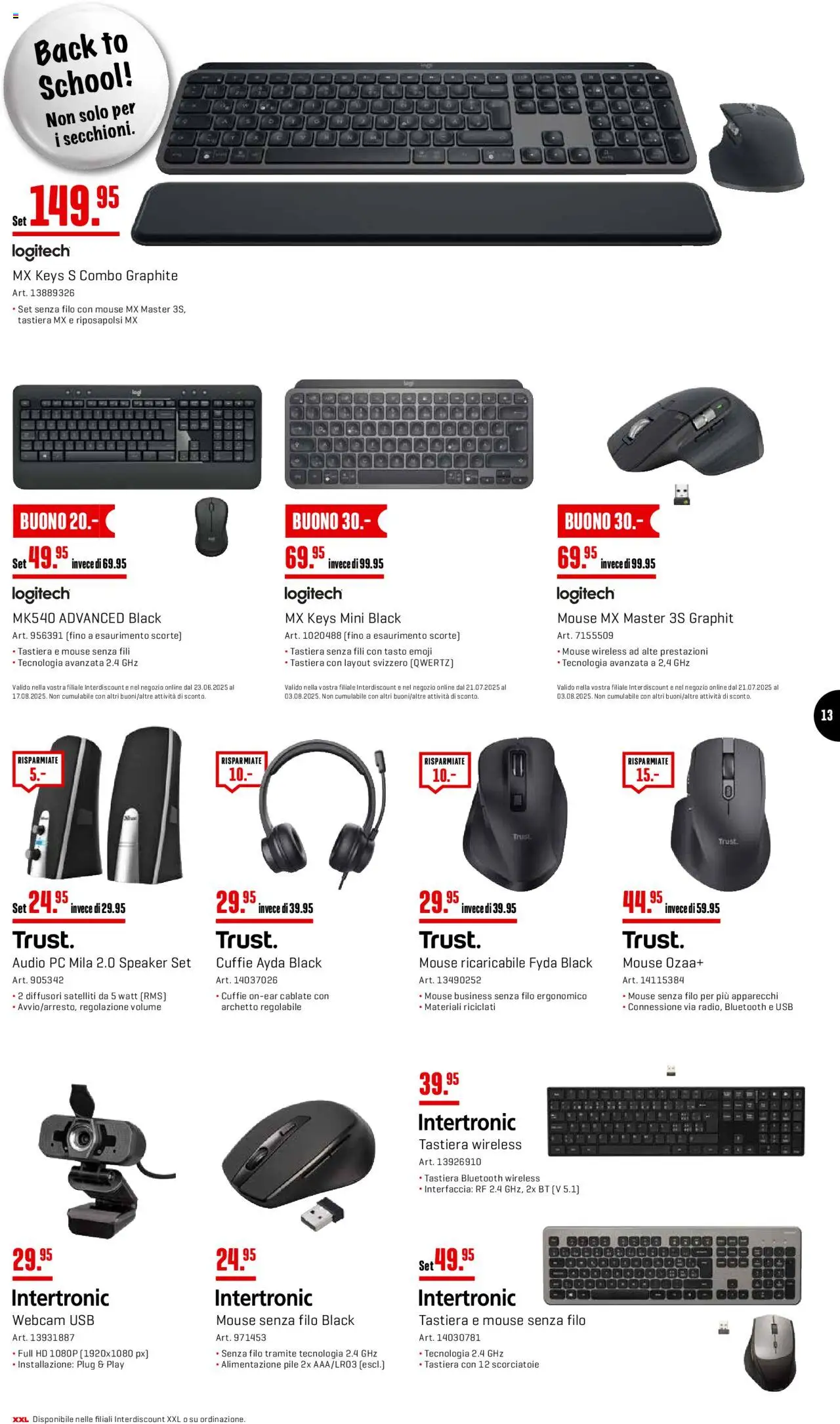 Interdiscount Aktionen IT ab 21.07.2025 | Seite: 13 | Produkte: Audio, Pc, Usb
