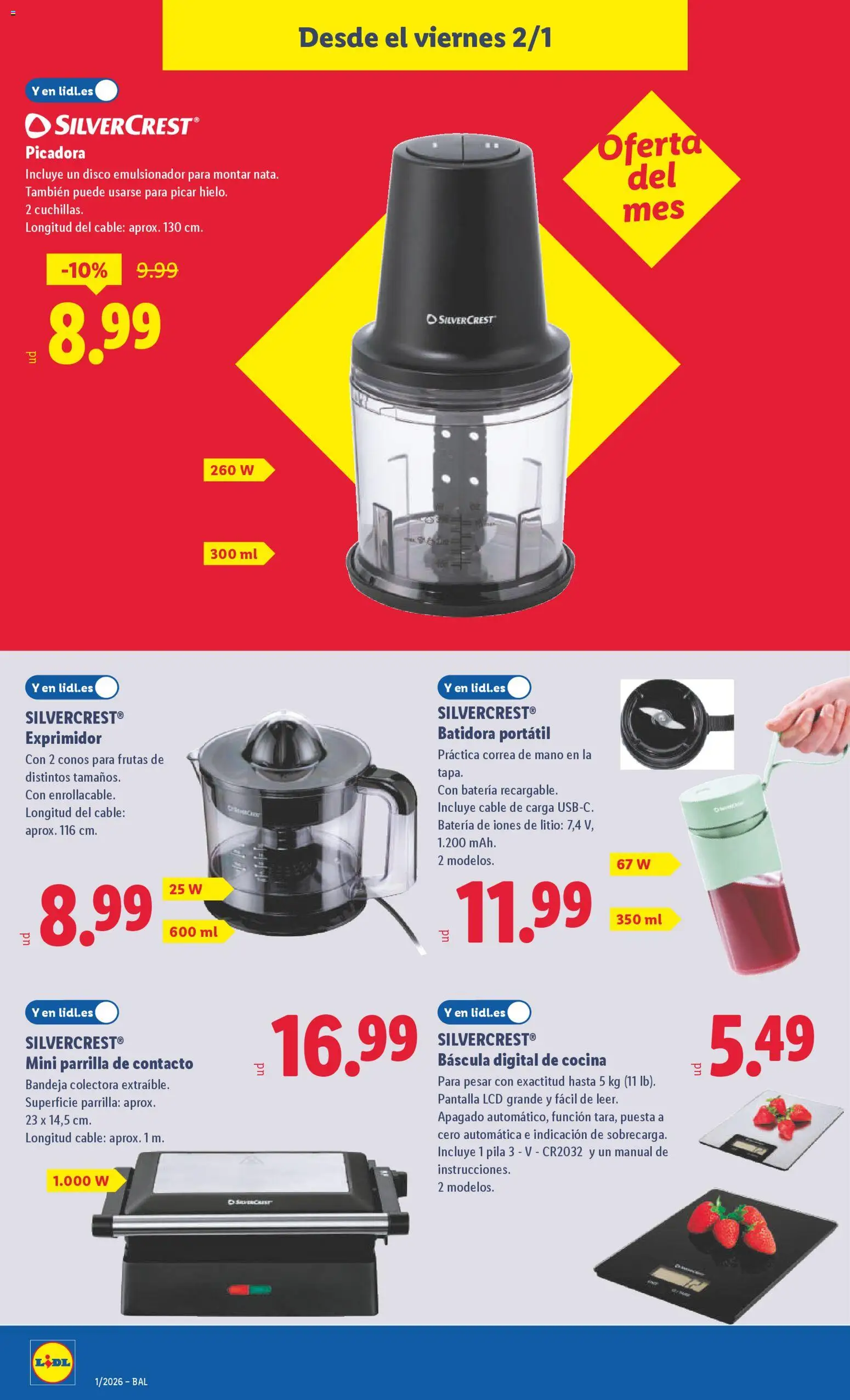 Lidl folleto de bazar │ válido desde el 29.12.2025 | Página: 18 | Productos: Disco, Cocina, Parrilla, Bandeja