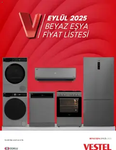 03.09.2025 tarihinden itibaren geçerli olan Vestel kataloğu önizlemesi