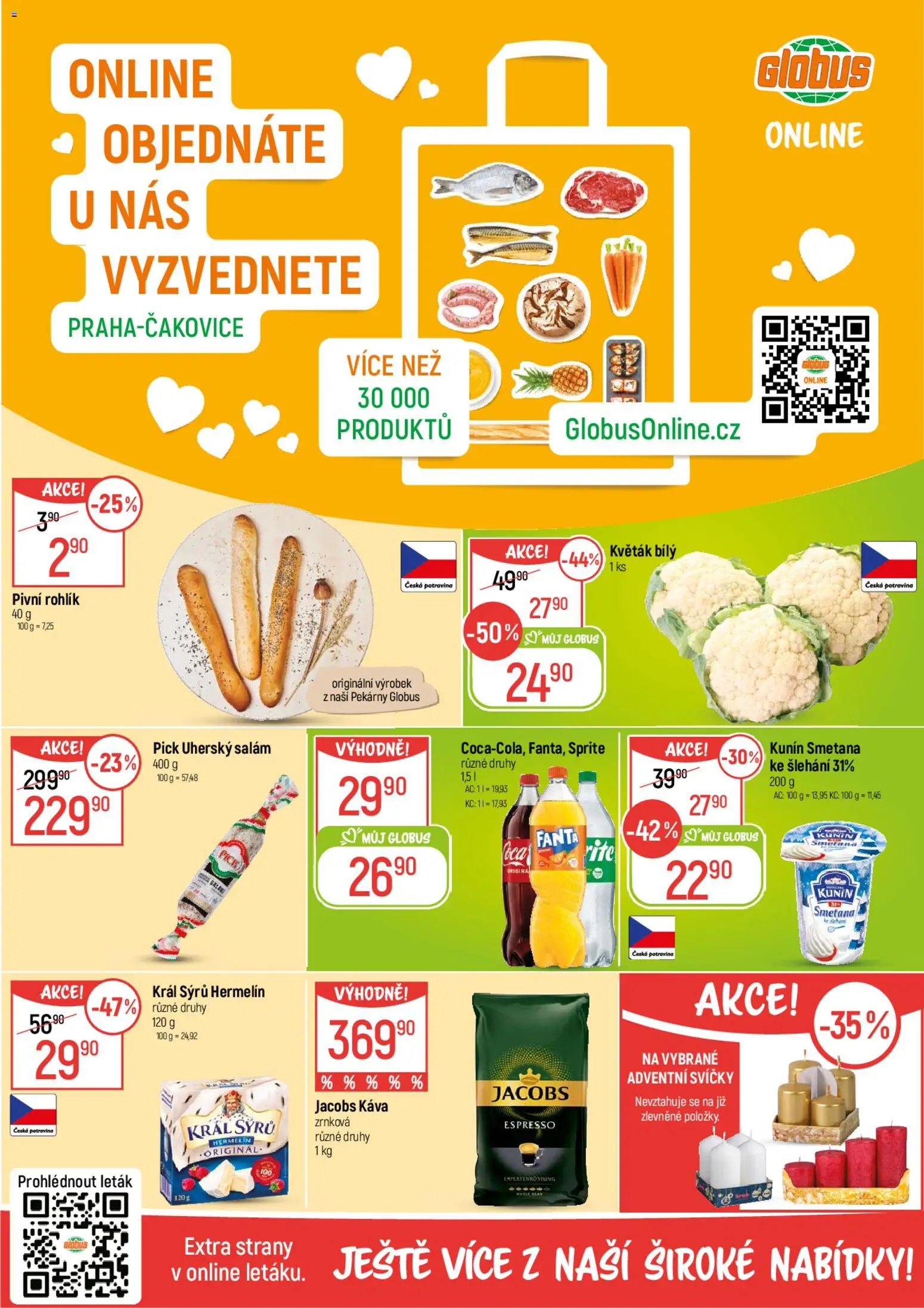 Globus leták od 05.11.2025 | Strana: 2 | Produkty: Globus, Adventní svíčky, Svíčky, Pick Uherský salám