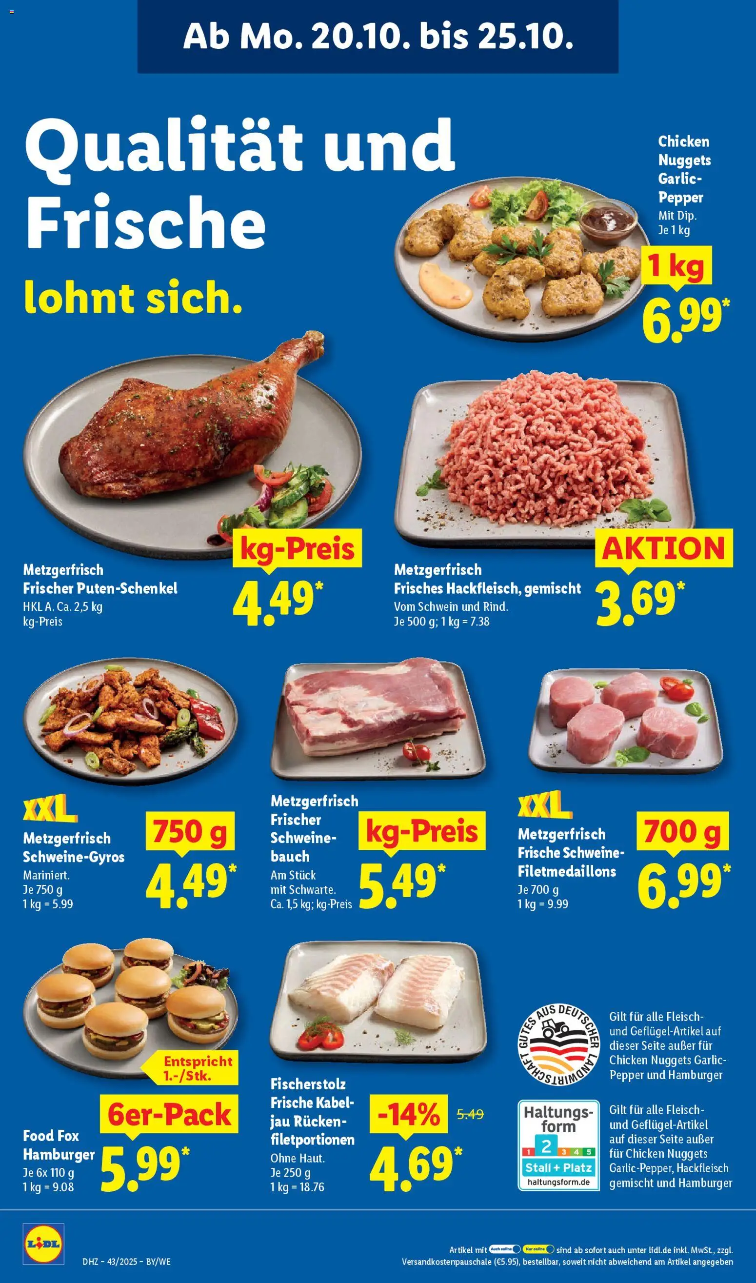 Lidl Prospekt Hilders – gültig ab 20.10.2025 | Seite: 10 | Produkte: Kabel, Tür, Fleisch, Hackfleisch