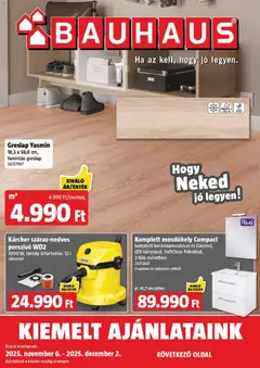 Bauhaus Akciós újság - amely érvényes a következő dátumtól: 06.11.2025