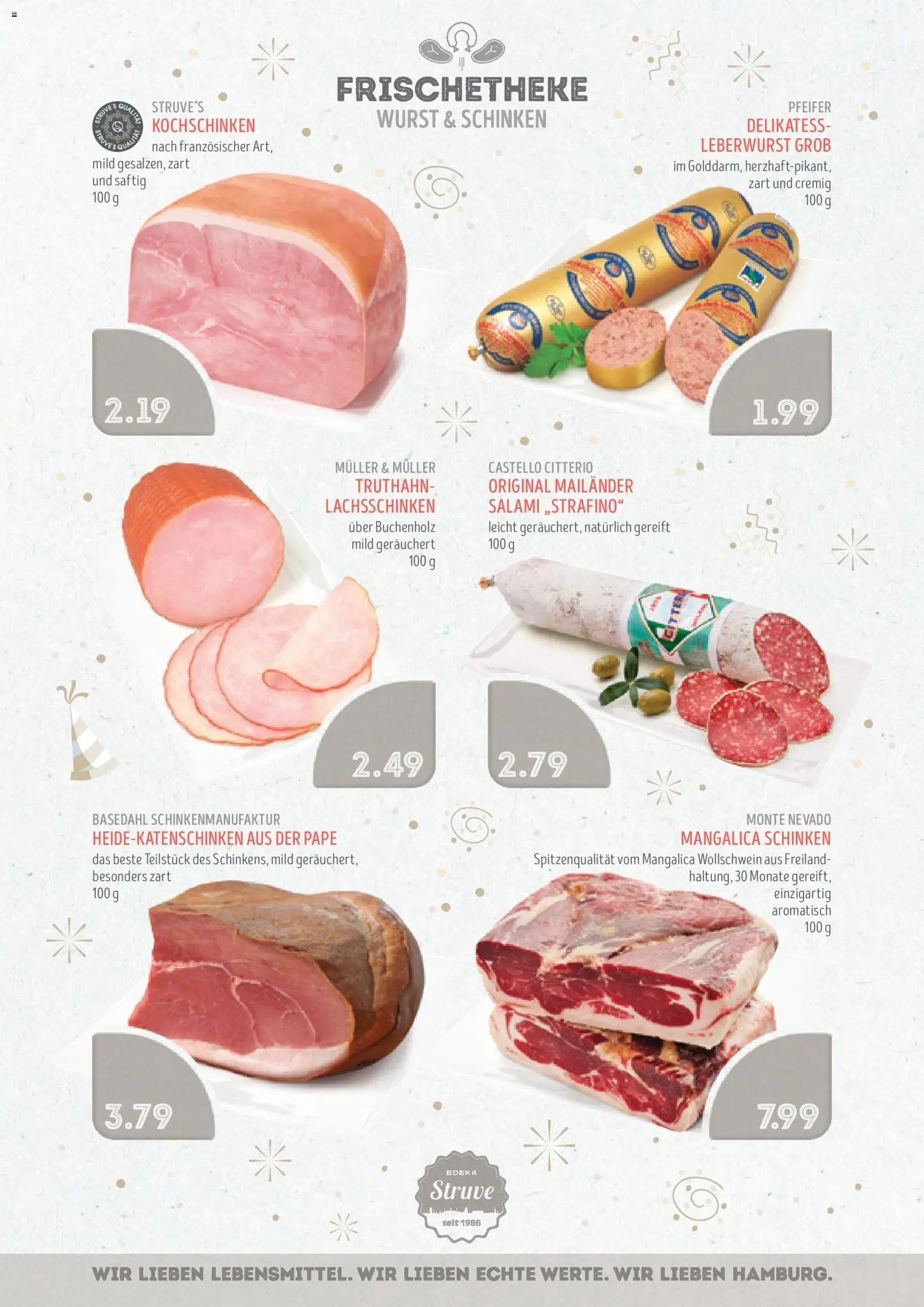 Edeka Struve Prospekt 	 – gültig ab 29.12.2025 | Seite: 6 | Produkte: Wurst, Salami, Schinken