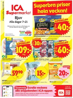 ICA Supermarket - Bjuv - Förhandsvisning av reklamblad från butik ICA Supermarket aktuell från 16.03.2026