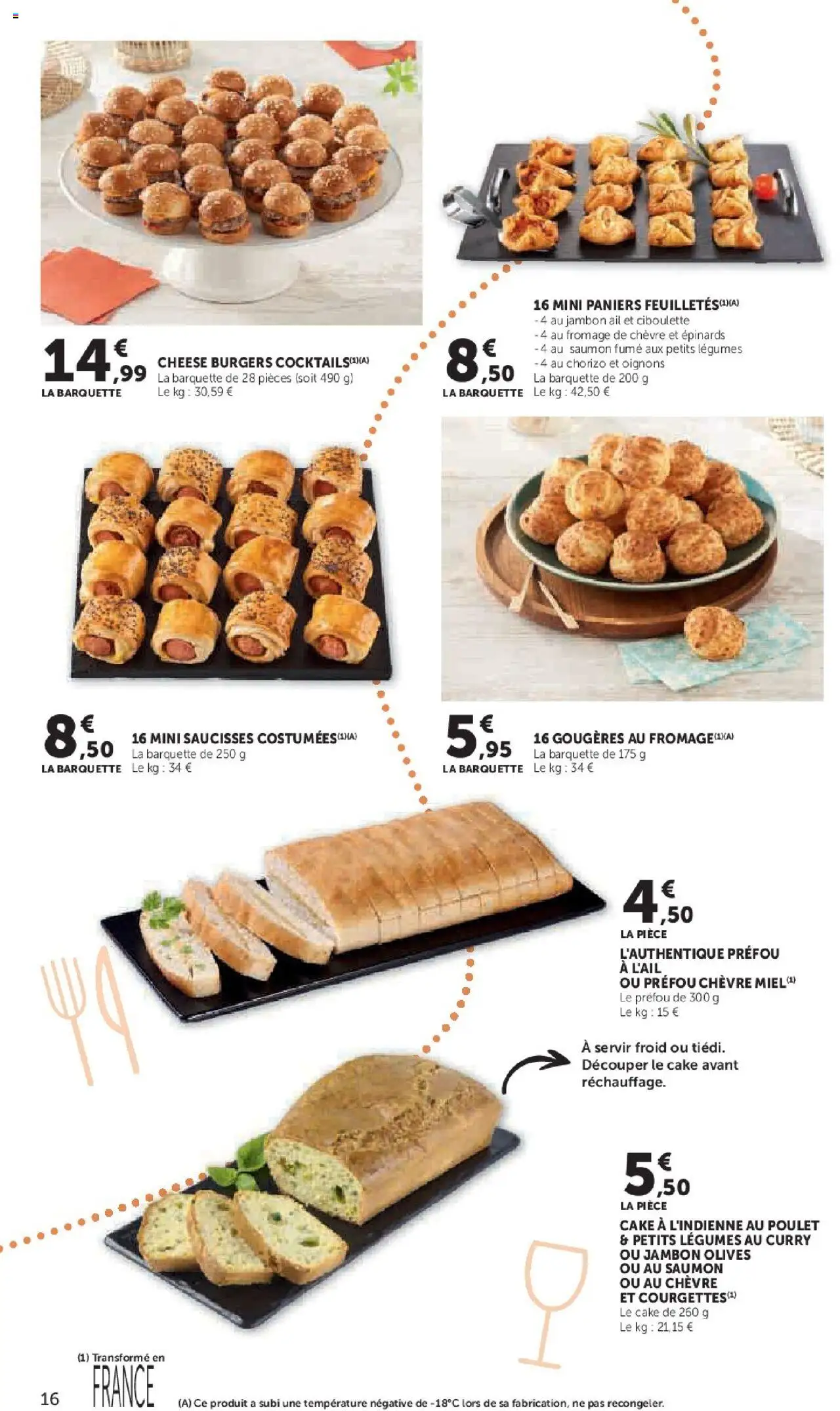 {H1} | Page: 16 | Produits: Chorizo, Olives, Fromage, Jambon