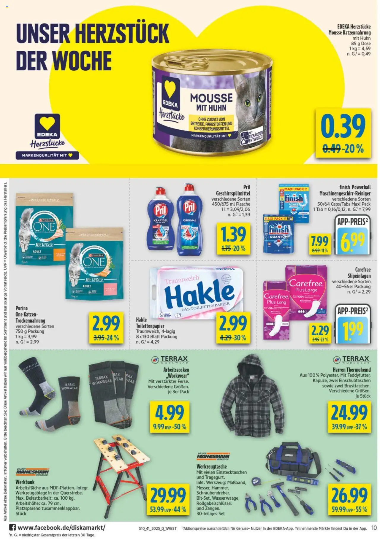 Diska - diska Angebote Bayern KW41 – gültig ab 06.10.2025 | Seite: 10 | Produkte: Finish, Geschirrspülmittel, Pril, Toilettenpapier