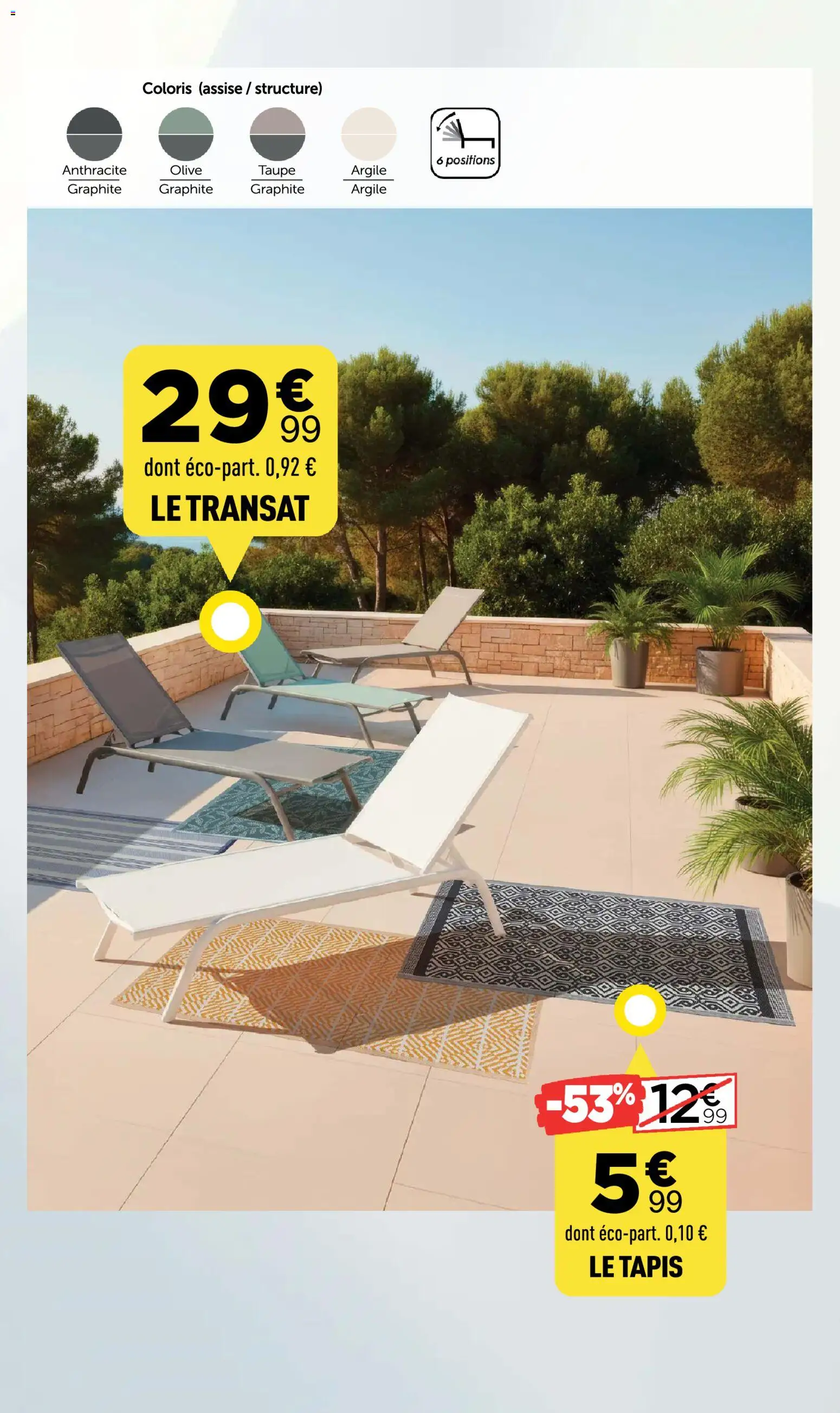 {H1} | Page: 26 | Produits: Olive, Transat, Argile, Tapis