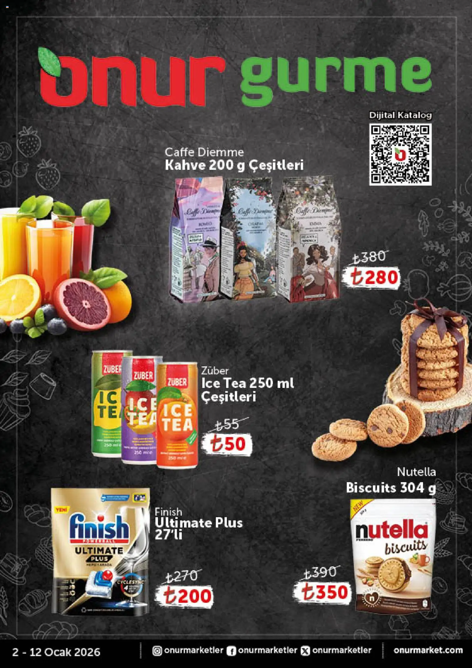 Onur Market Katalog - Gurme - 02.01.2026 tarihinden itibaren geçerlidir | Sayfa: 1 | Ürünler: Kahve, Ocak, Ice tea
