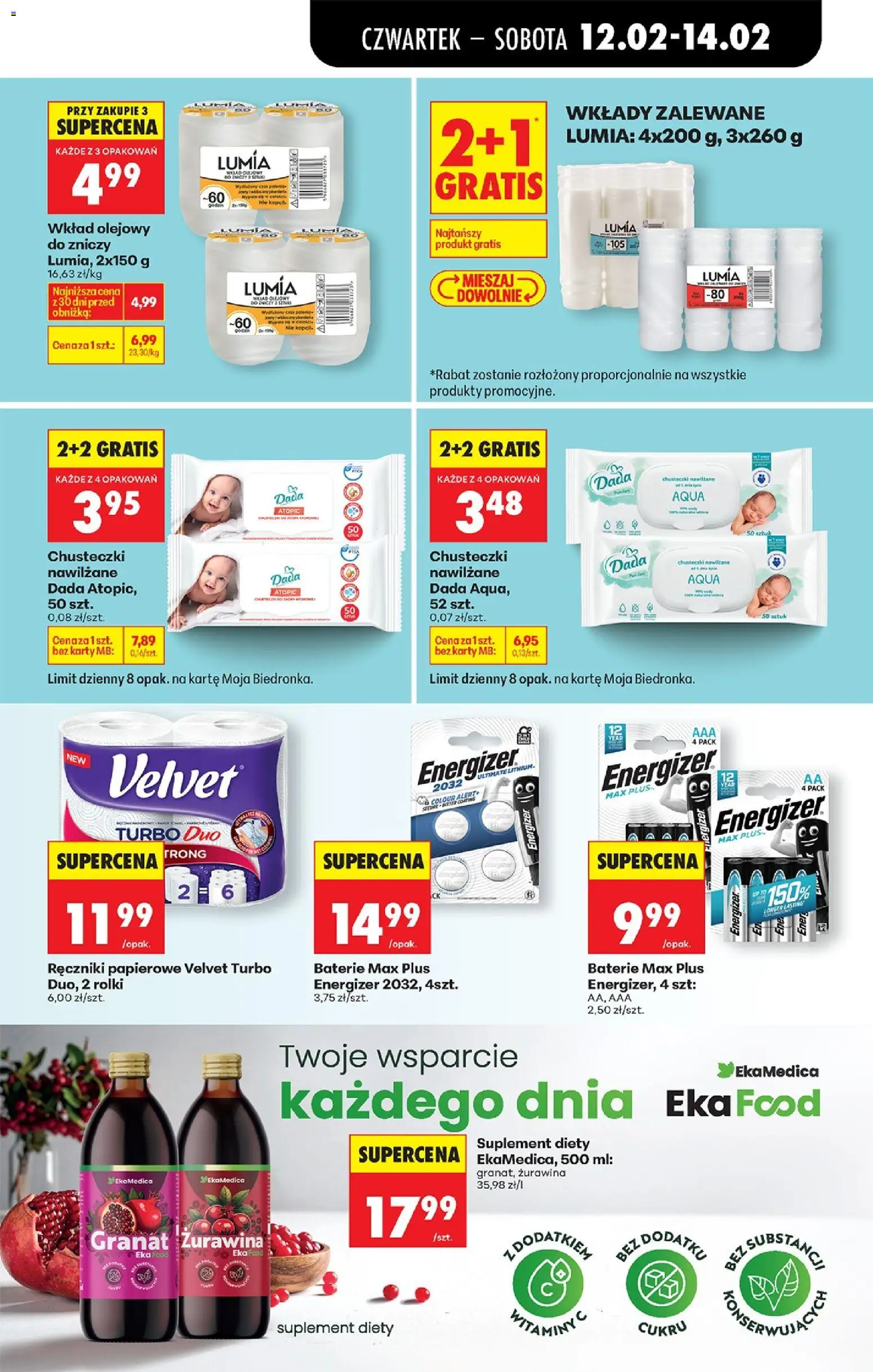 Biedronka gazetka - Oferta w tym tygodniu od 12.02.2026 | Strona: 71 | Produkty: Rolki, Ręczniki papierowe, Baterie, Żurawina