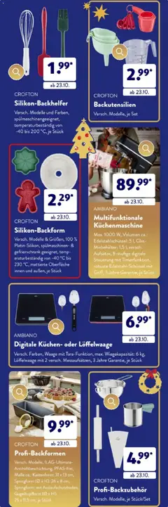 Aldi Süd Weihnachtsbroschüre Oktober ab 11.10.2025 gültig | Seite: 9 | Produkte: Gefrierschrank, Kuchen
