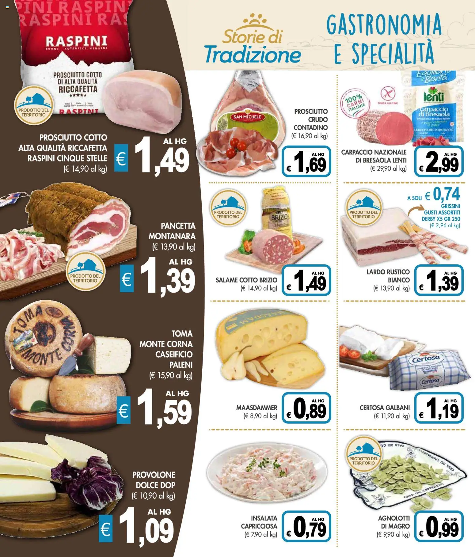 Volantino Presto Fresco del 13.04.2026 | Pagina: 2 | Prodotti: Provolone, Prosciutto Cotto, Bresaola, Prosciutto