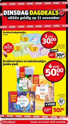 Kruidvat babydoekjes, 12-pak babydoekjes - Voorbeeld van een folder van Kruidvat, geldig van 11.11.2025 | Pagina: 9 | Producten: Kan, Babydoekjes