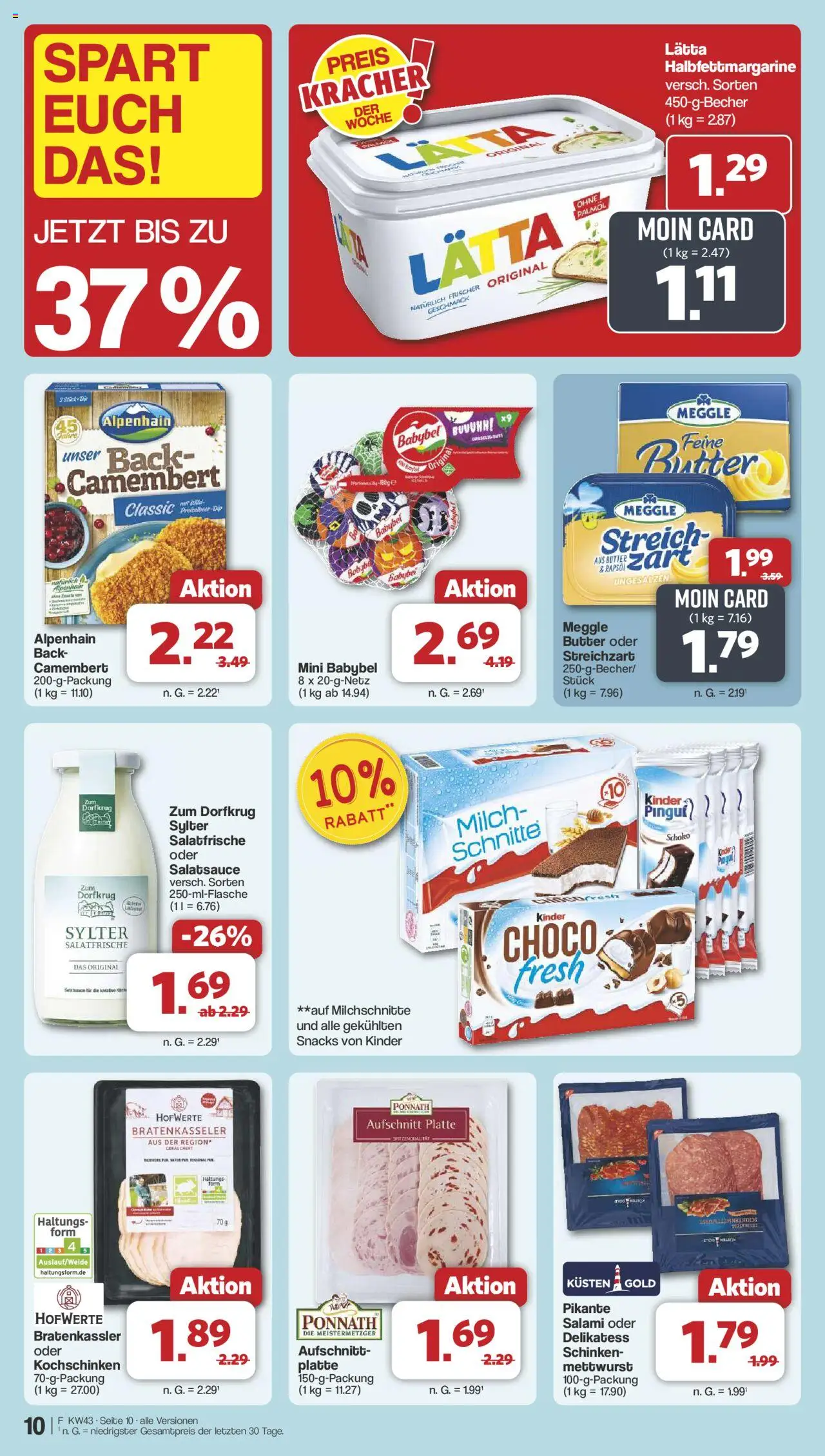 Famila Nordwest Prospekt 	 – gültig ab 20.10.2025 | Seite: 11 | Produkte: Rapsöl, Lätta, Salami, Meggle butter