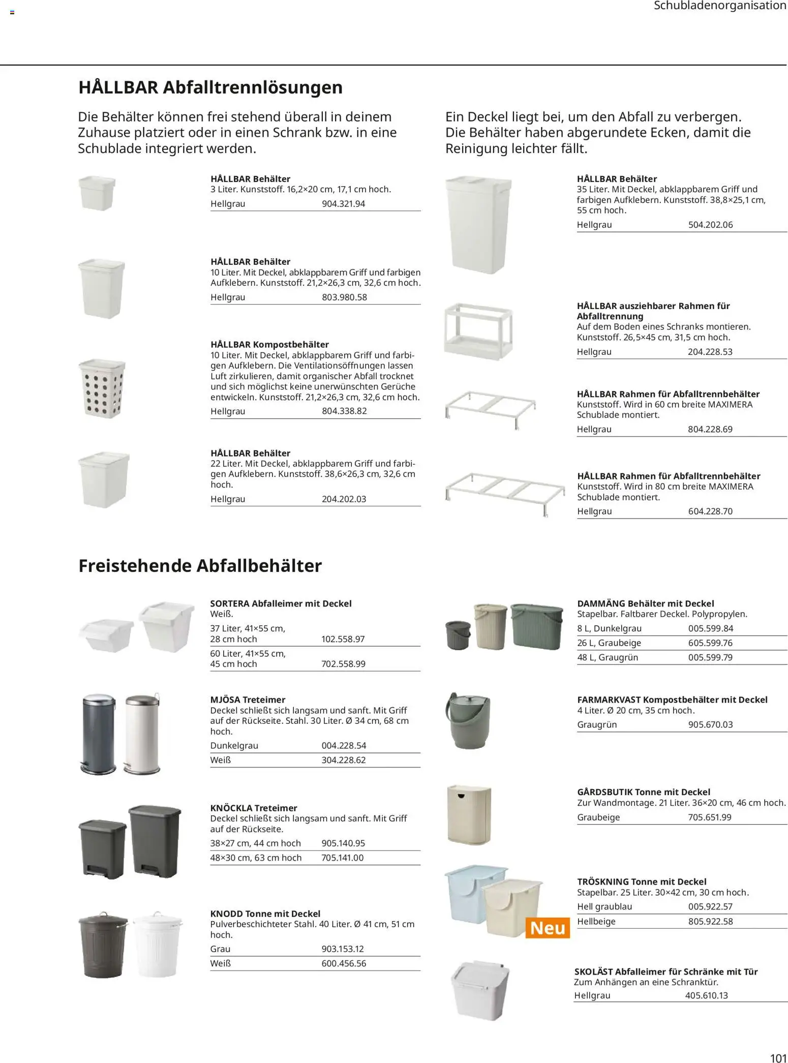 Ikea Küchen – gültig ab 30.09.2025 | Seite: 101 | Produkte: Schrank, Tür, Abfalleimer