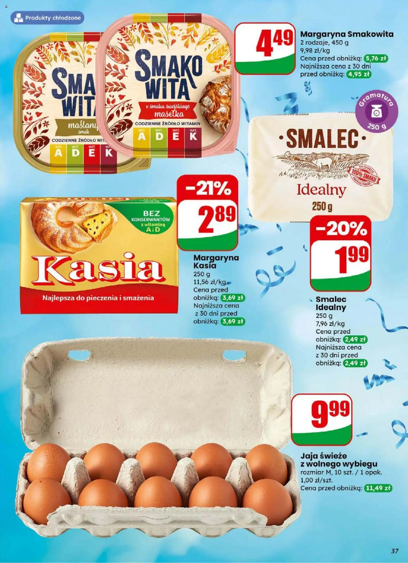 Dino Gazetka od 31.12.2025 | Strona: 37 | Produkty: Margaryna kasia, Margaryna, Jaja