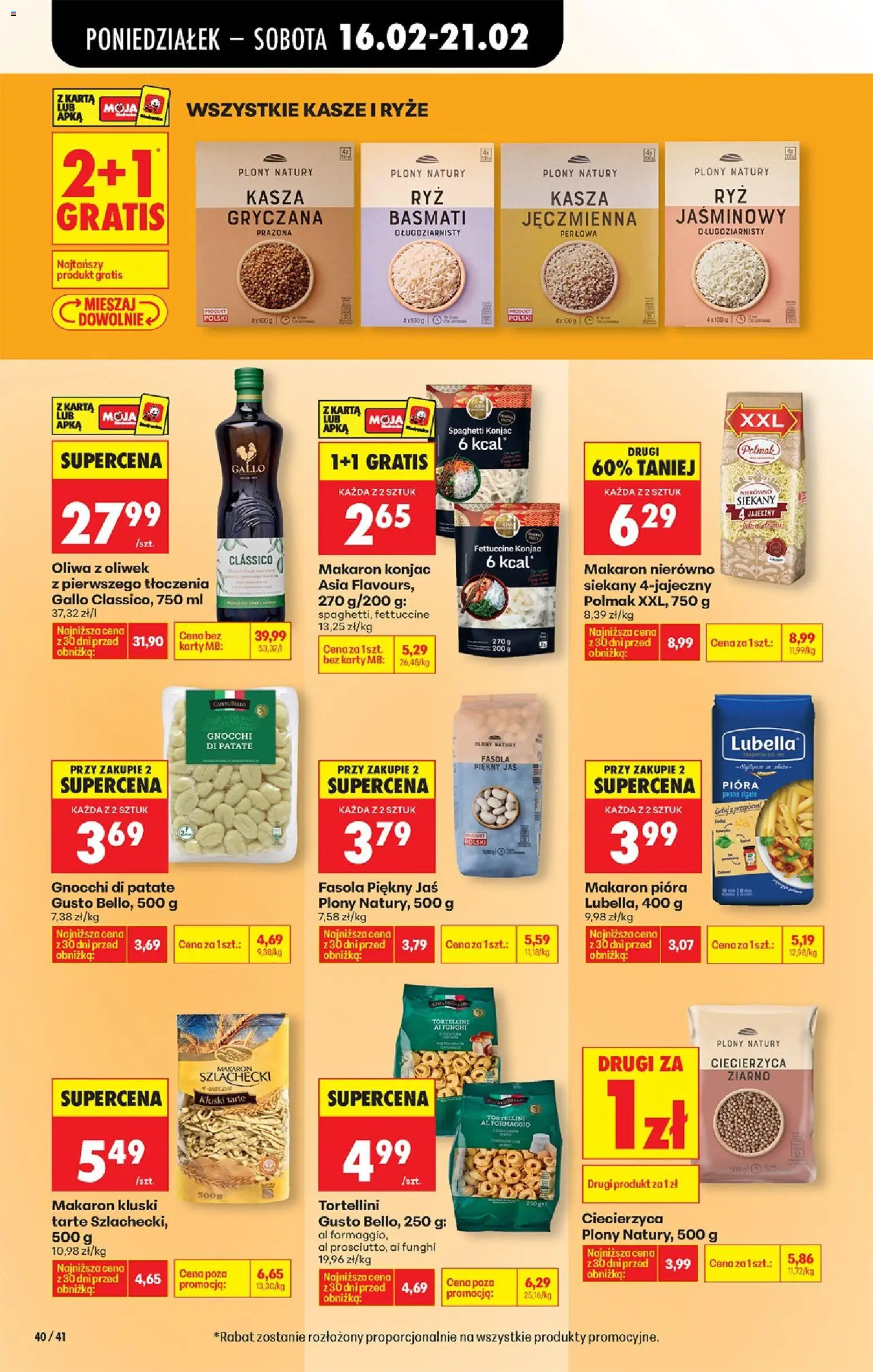Biedronka Polsko leták od 16.02.2026 | Strana: 50 | Produkty: Rýže, Tortellini, Basmati, Gnocchi