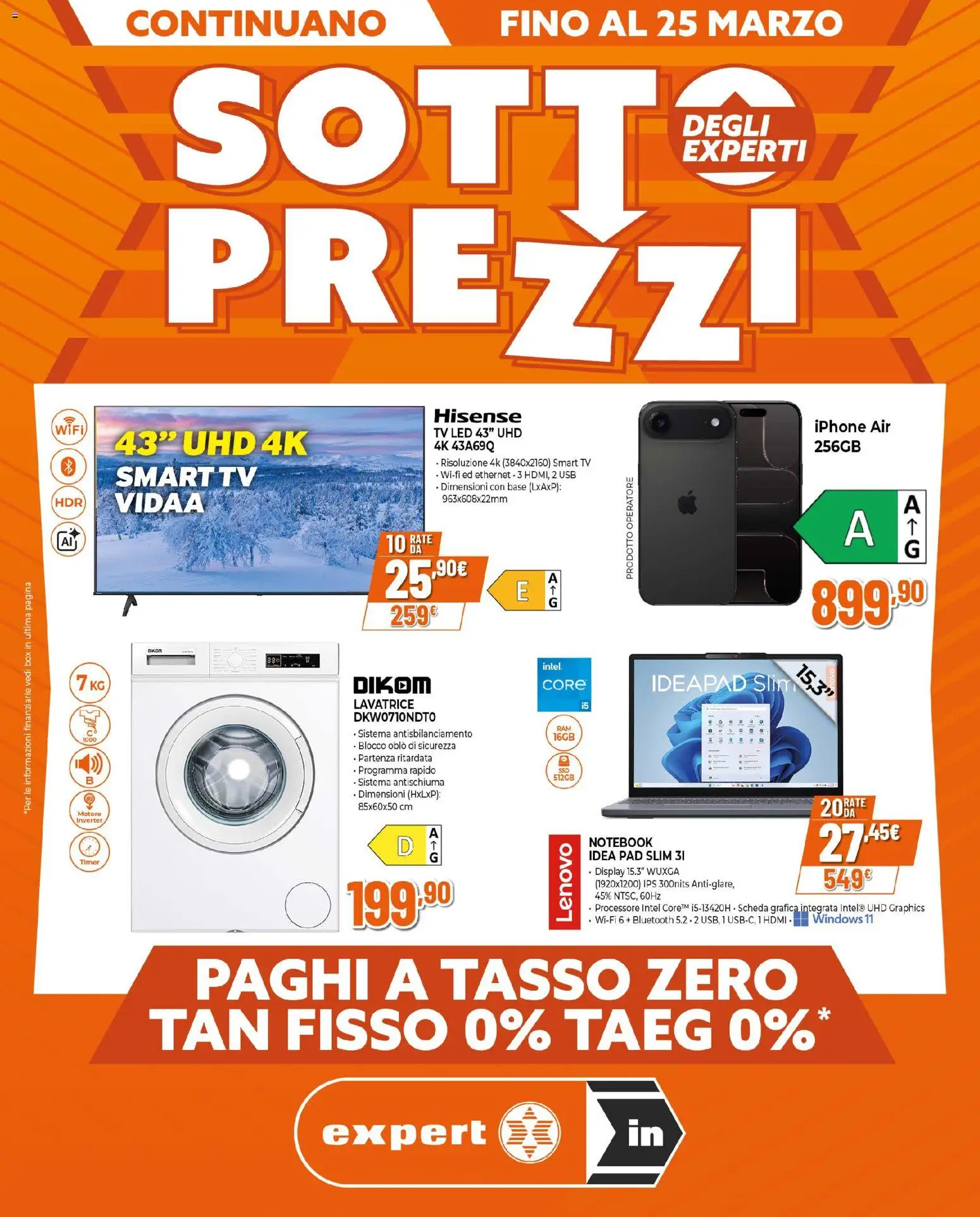Volantino Ipercoop del 12.03.2026 | Pagina: 1 | Prodotti: Notebook, Iphone, Lavatrice, TV