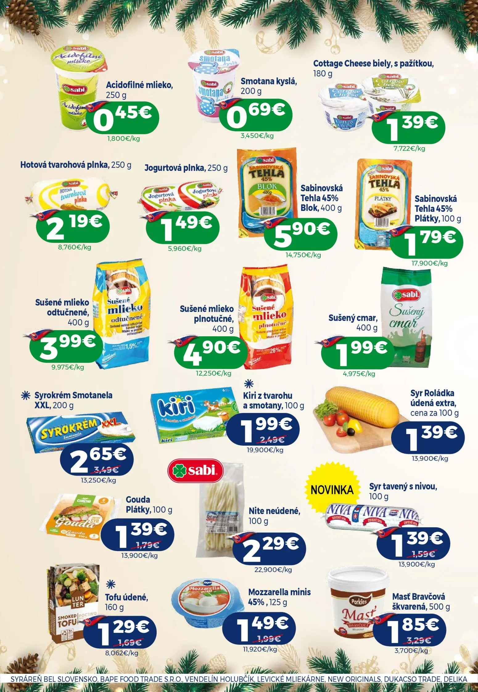 Nové Milk Agro akcie – leták je platný od 10.12.2025 | Strana: 4 | Produkty: Mlieko, Gouda, Mozzarella, Tofu