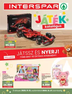 Interspar Játék katalógus - amely érvényes a következő dátumtól: 13.11.2025