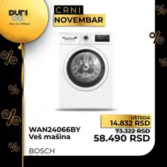 Dudi co. Black Friday - pregled Dudi co. kataloga - važi od 10.11.2025 | Strana: 29 | Proizvode: Bosch, Veš mašina