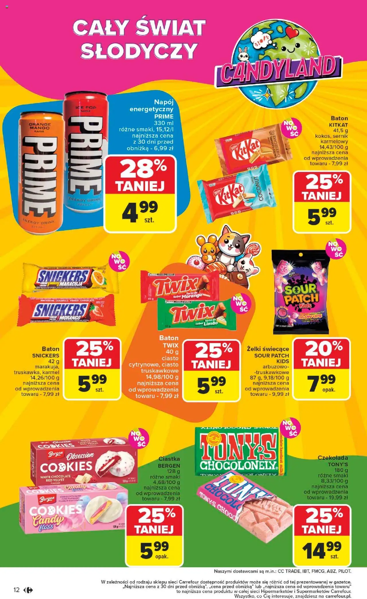 Carrefour Gazetka - Kuchnia amerykańska od 26.05.2025 | Strona: 12 | Produkty: Ciasto, Żelki, Czekolada, Ciastka