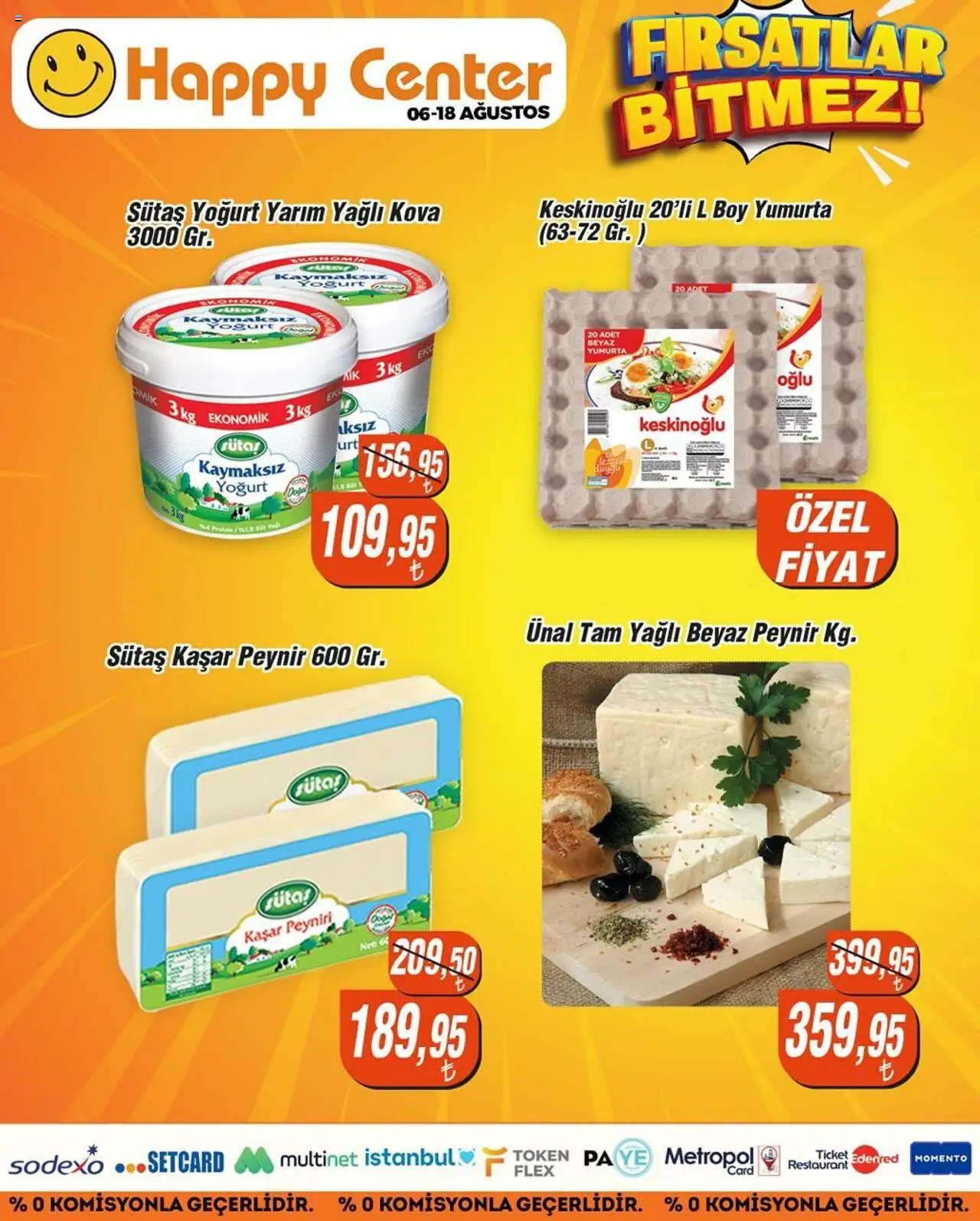 Happy Center Katalog - 06.08.2025 tarihinden itibaren geçerlidir | Sayfa: 8 | Ürünler: Peynir, Yoğurt, Yumurta