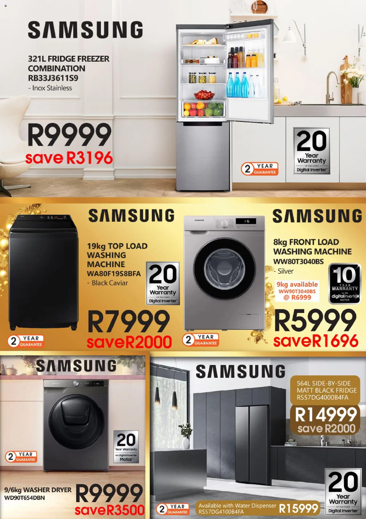 New Tafelberg Furnishers catalogue – valid from 05.12.2025 | Page: 12 | Products: Freezer, Dryer, Fridge, Water