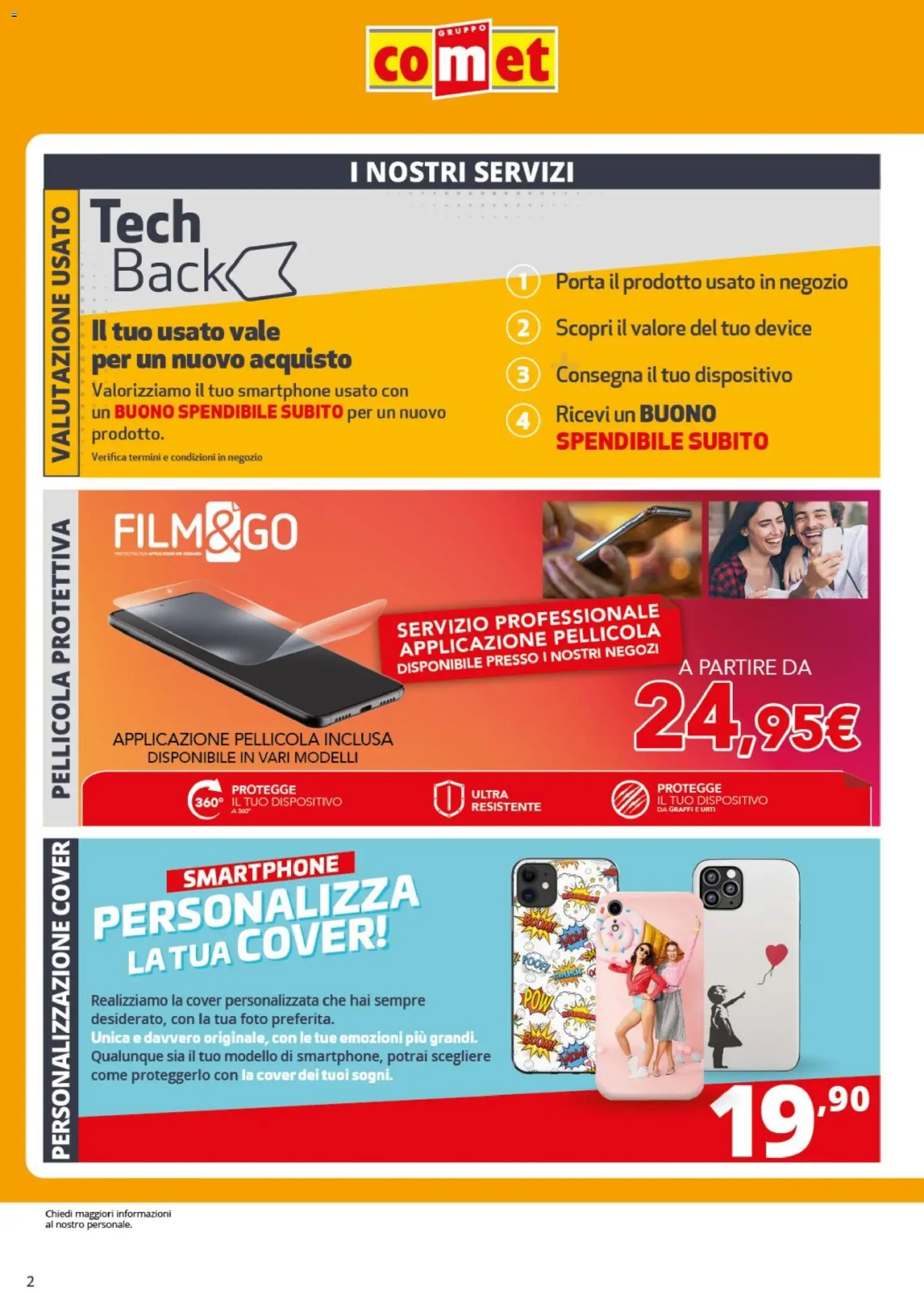 Volantino Comet del 02.01.2026 | Pagina: 2 | Prodotti: Smartphone, Pellicola