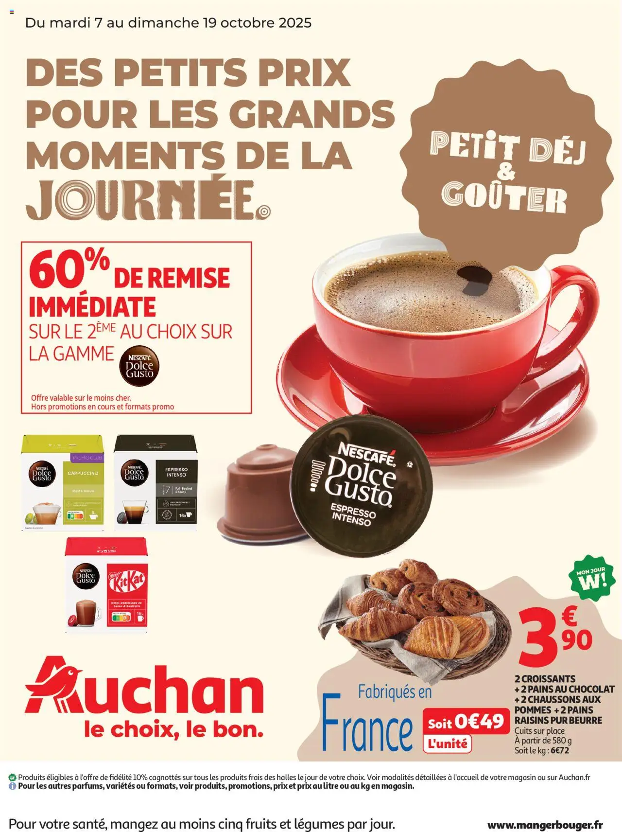 {H1} | Page: 1 | Produits: Dolce Gusto, Beurre, Chocolat, Chaussons