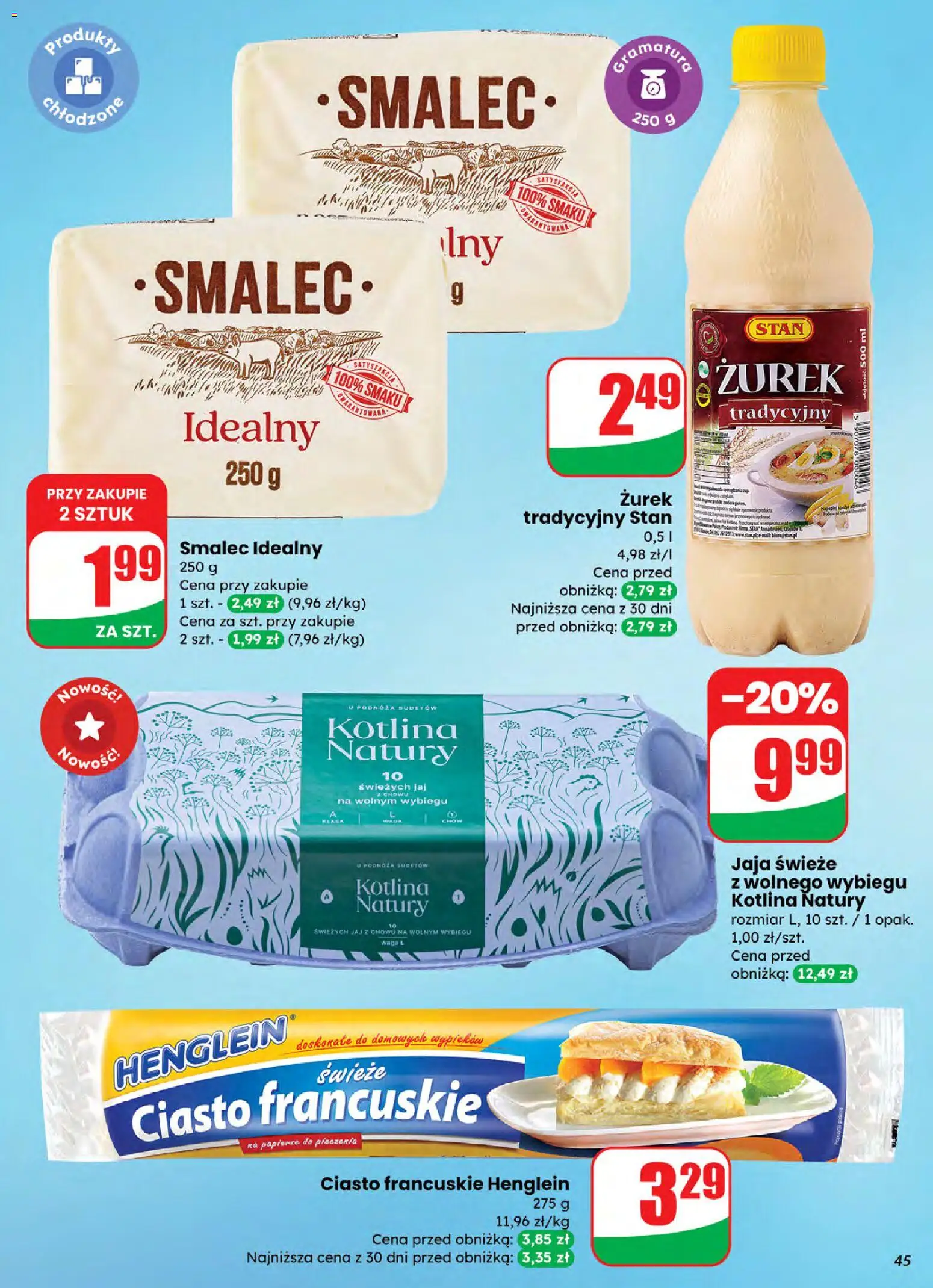 Dino Gazetka od 05.11.2025 | Strona: 45 | Produkty: Ciasto francuskie, Waga, Zurek, Jaja