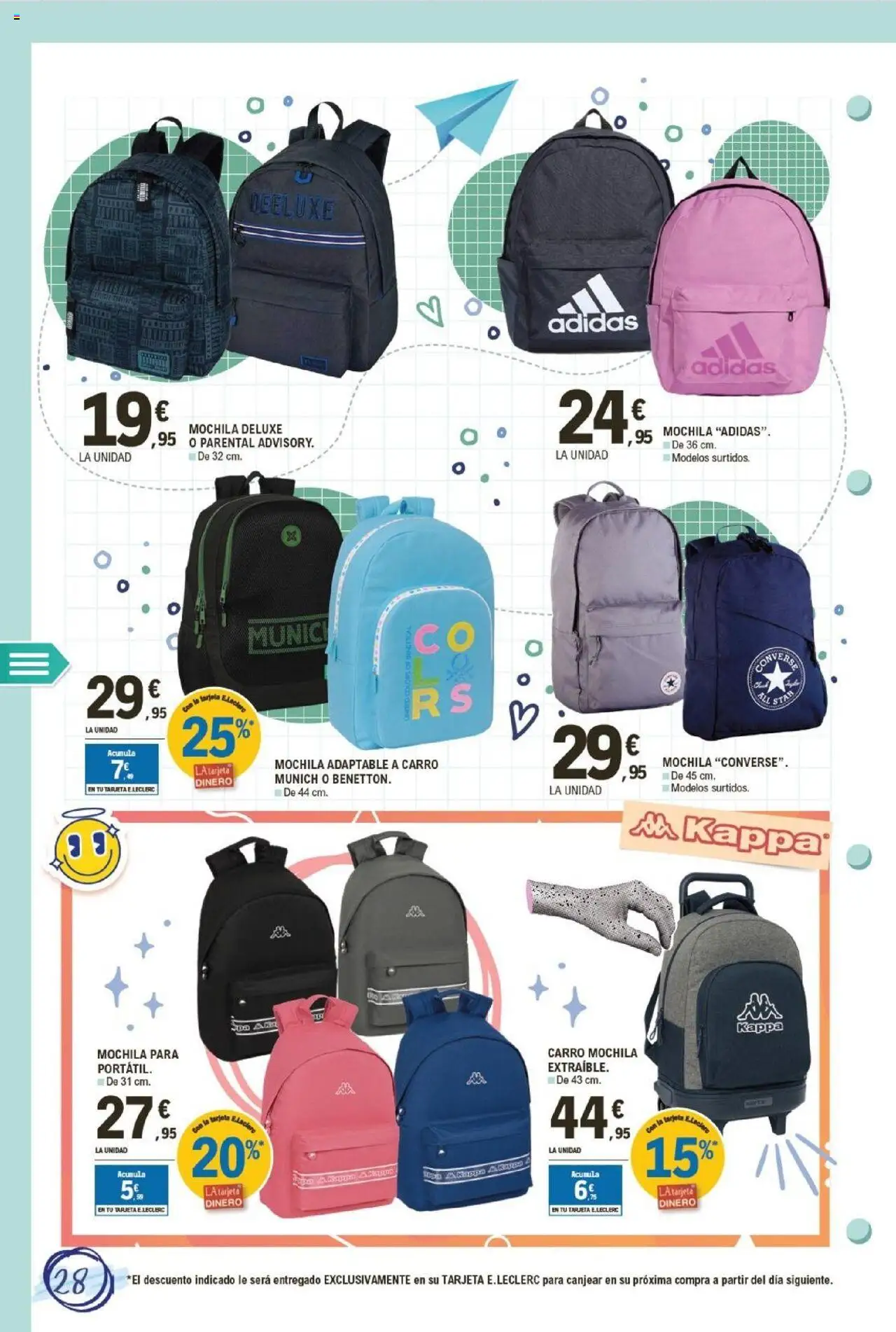 E.Leclerc folleto │ válido desde el 11.08.2025 | Página: 28 | Productos: Mochila