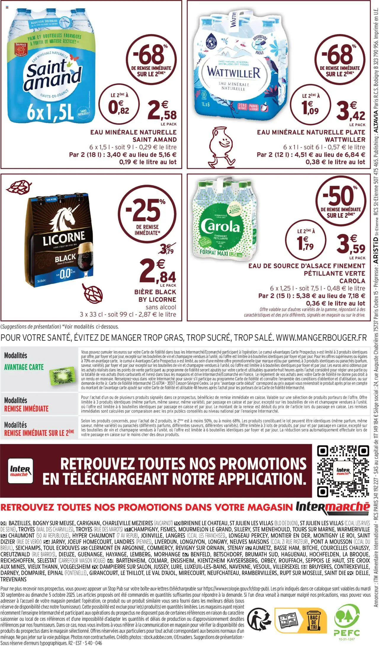  | Page: 8 | Produits: Eau minérale, Champagne, Eau de source, Bière