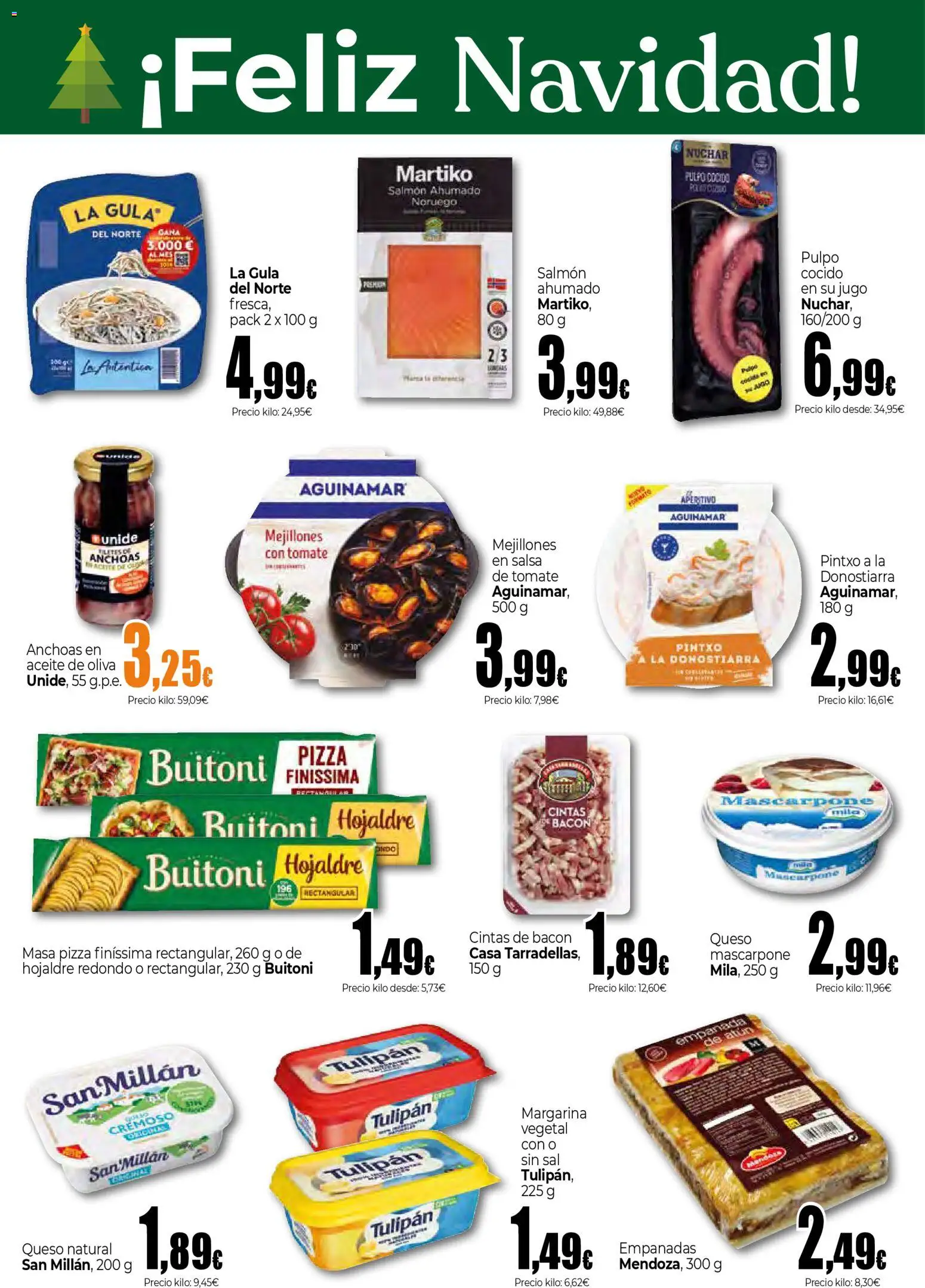 Unide folleto │ válido desde el 18.12.2025 | Página: 4 | Productos: Queso, Pizza, Jugo, Salmón ahumado