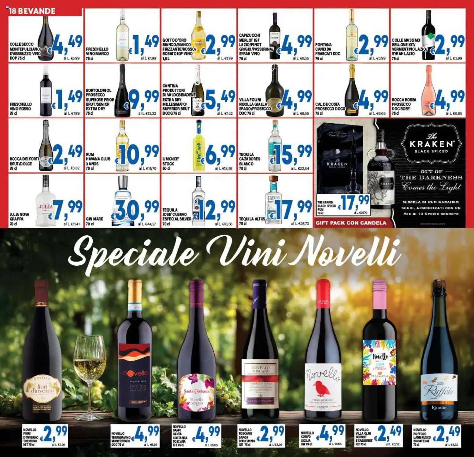 Volantino DEM del 29.10.2025 | Pagina: 18 | Prodotti: Gin, Vino, Tequila, Candela