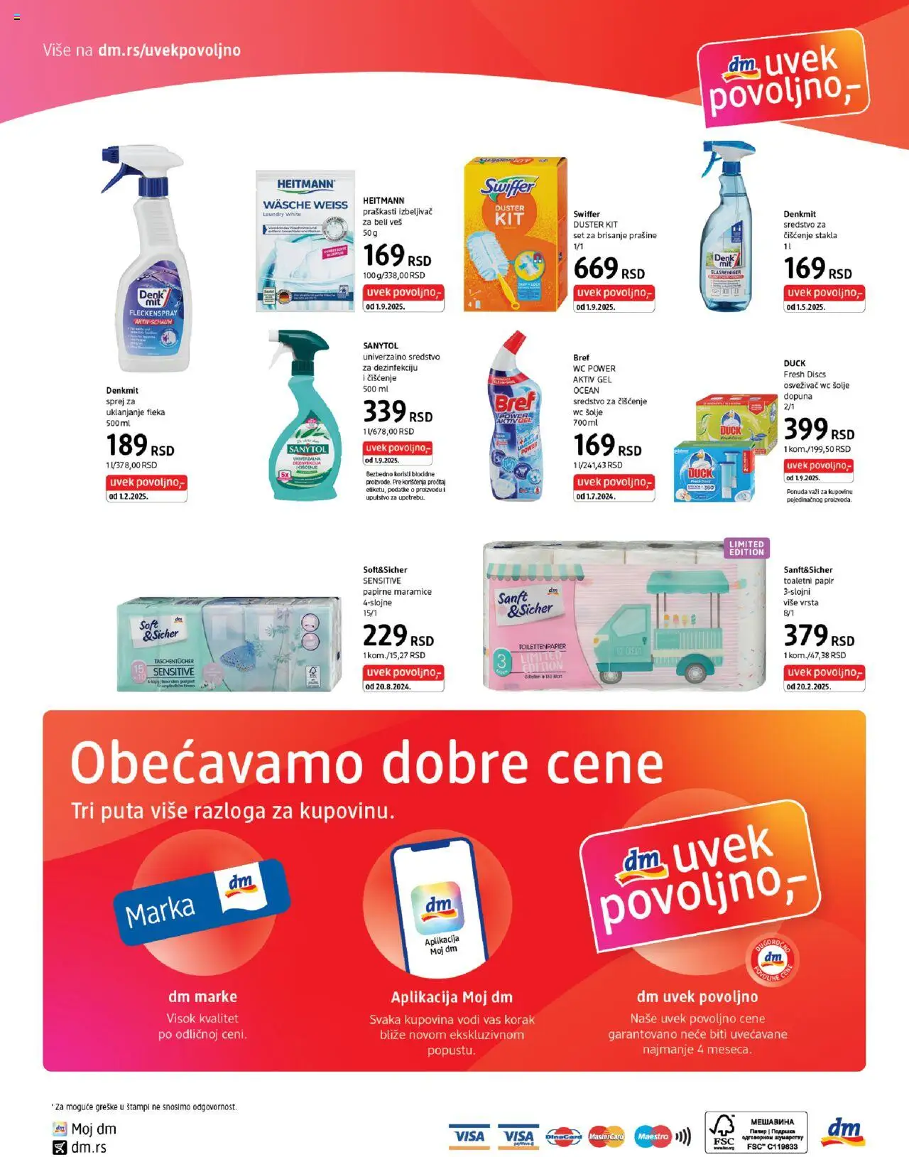 DM Drogerie katalog - važi od 16.09.2025 | Strana: 8 | Proizvode: Bref, Wc, Sanytol