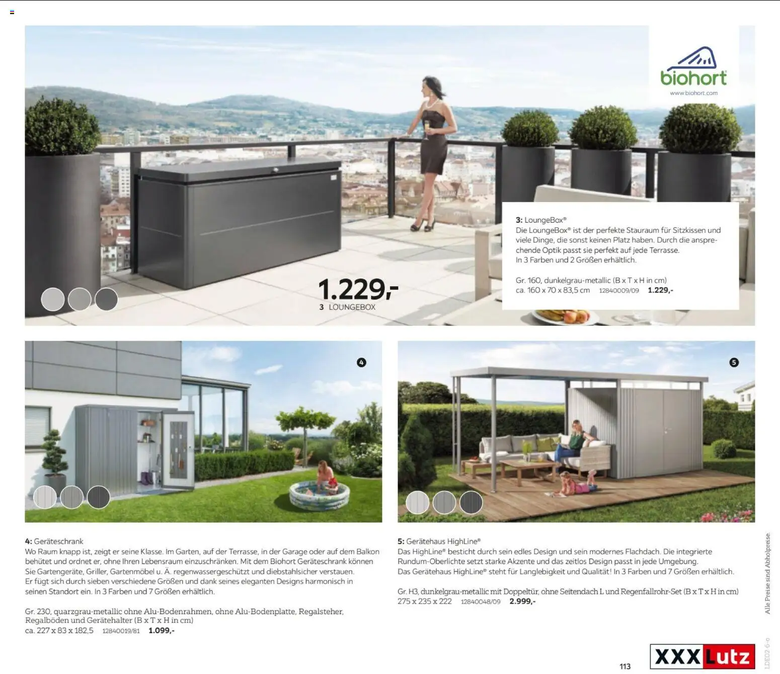 XXXL Lutz My Home Garten – gültig ab 23.02.2026 | Seite: 113 | Produkte: Gartenmöbel