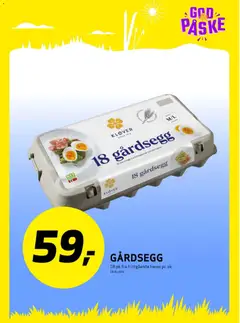 Forhåndsvisning av Bunnpris kundeavis gyldig fra 23.03.2026 | Side: 11 | Produkter: Egg, Лижі