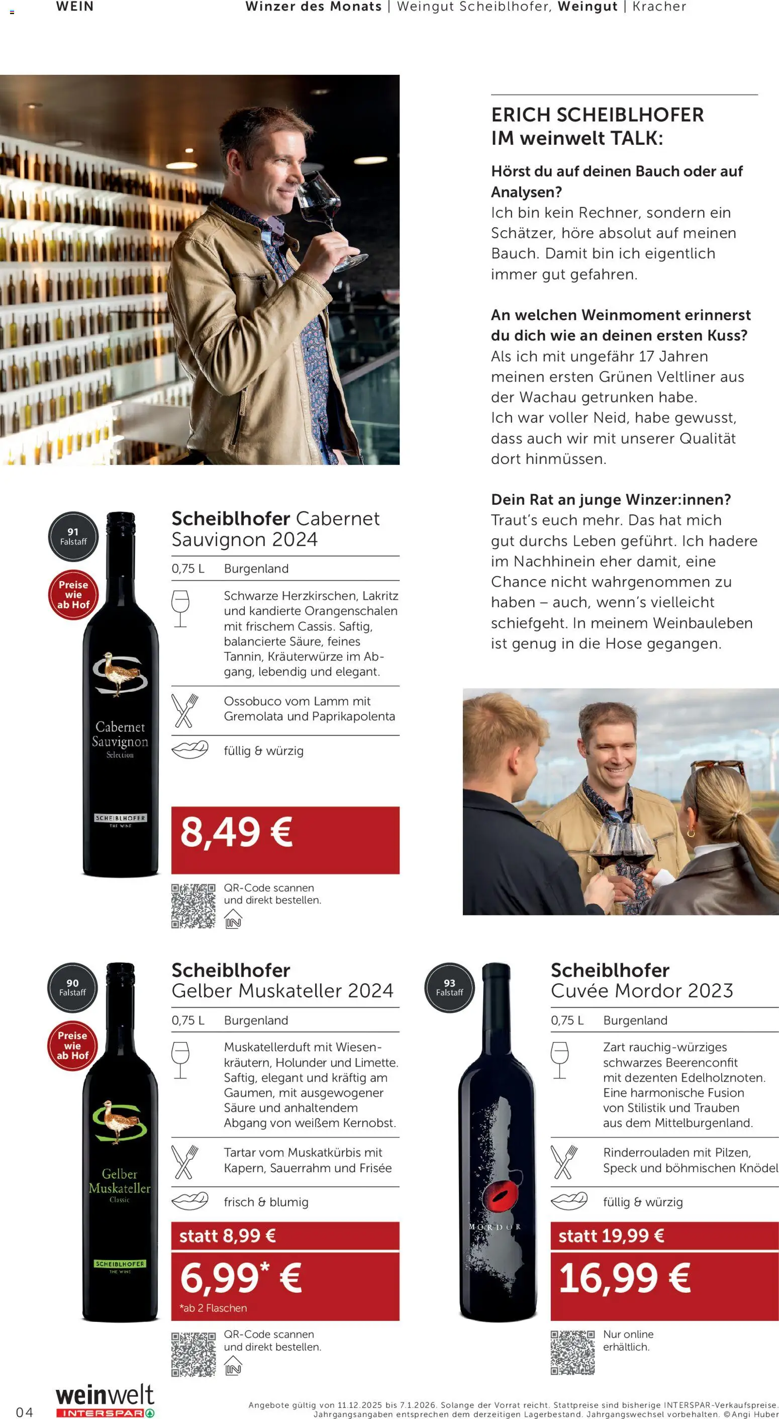 Interspar Wein Welt gültig ab 11.12.2025 | Seite: 4 | Produkte: Hose, Wein, Sauerrahm