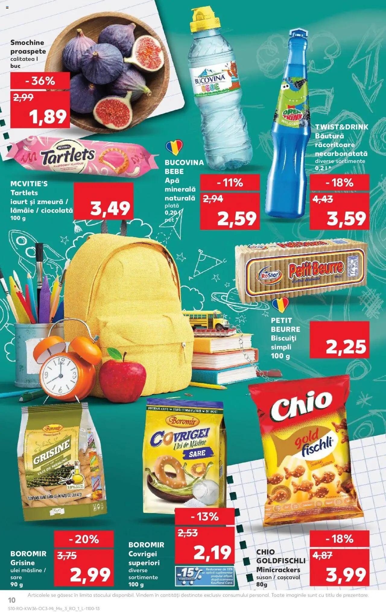 Noul catalog Kaufland – valabil de la 03.09.2025 | Pagină: 10 | Produse: Zmeură, Cașcaval, Măsline, Apă