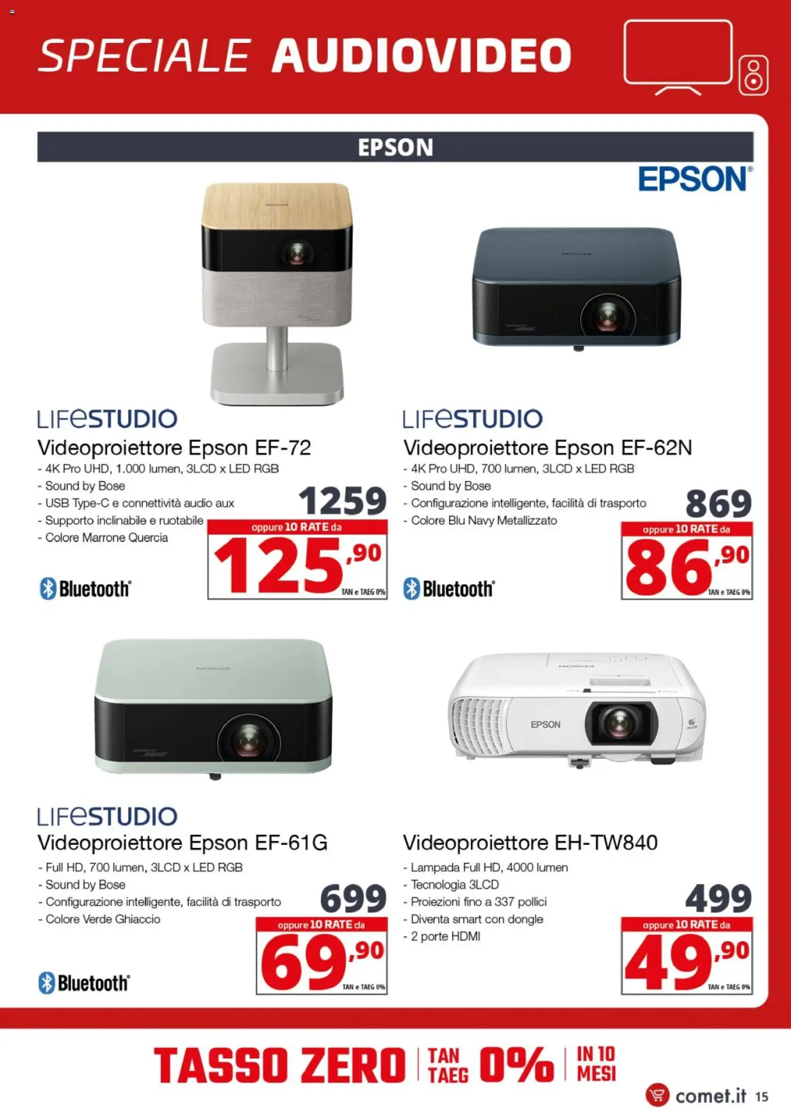 Volantino Comet del 29.01.2026 | Pagina: 15 | Prodotti: Audio, USB, Lampada