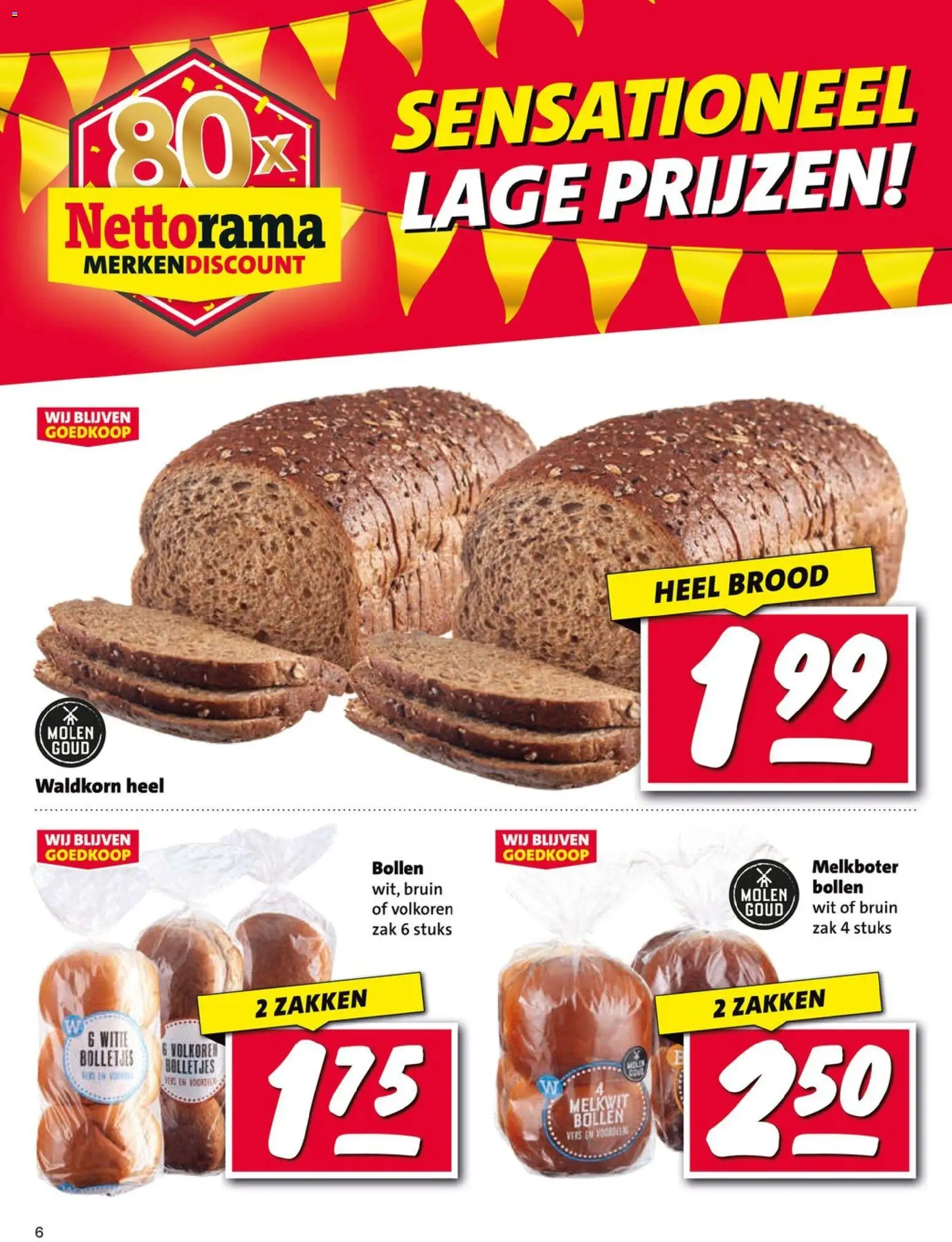 {H1} | Pagina: 6 | Producten: Brood, Zak, Bolletjes