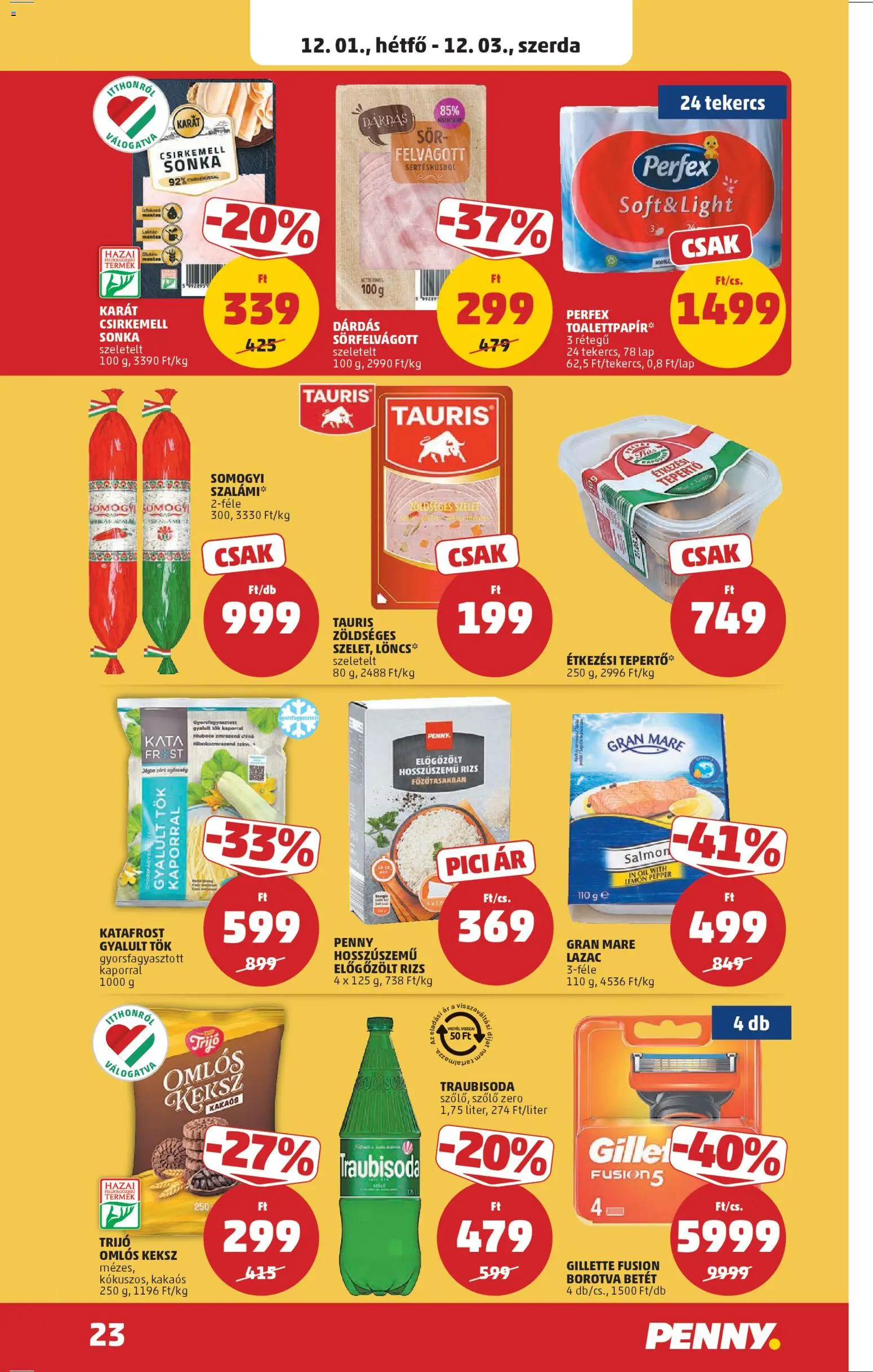 PENNY akciós ujság - amely érvényes a következő dátumtól: 27.11.2025 | Oldal: 27 | Termékek: Sonka, Sör, Rizs, Felvágott