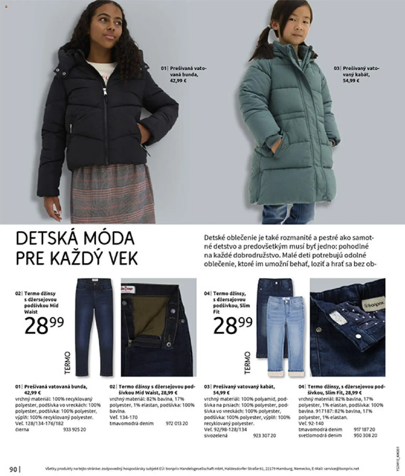 Nové Bonprix akcie – leták je platný od 24.11.2025 | Strana: 92 | Produkty: Vaňa, Detské oblečenie