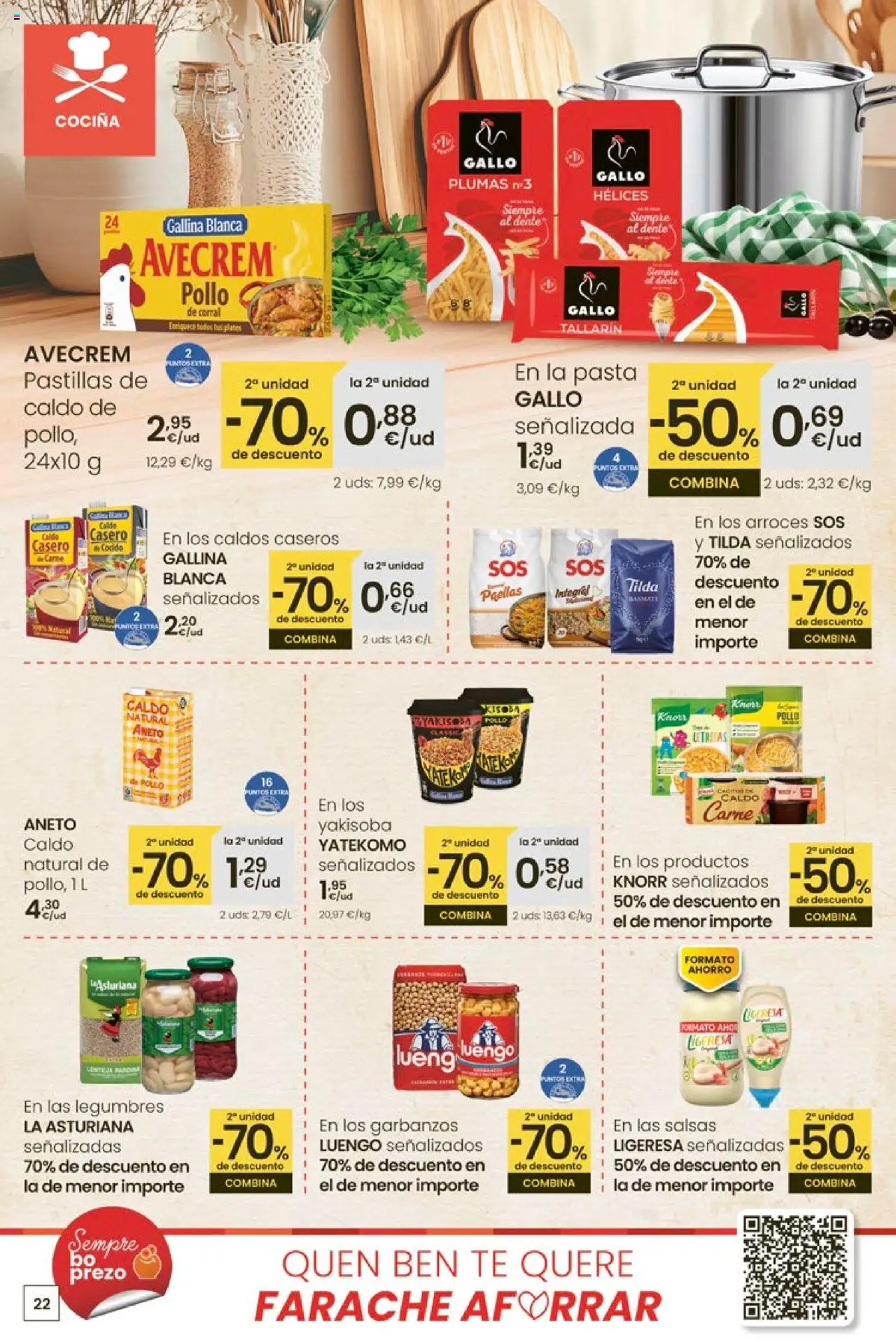 Eroski - Ofertón │ válido desde el 16.10.2025 | Página: 22 | Productos: Pasta, Té, Cocina