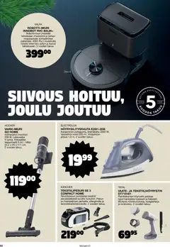 Tokmanni-mainoslehti voimassa 30.10.2025 alkaen | Sivu: 90 | Tuotteet: Varsi-imuri, Robotti, Robotti-imuri