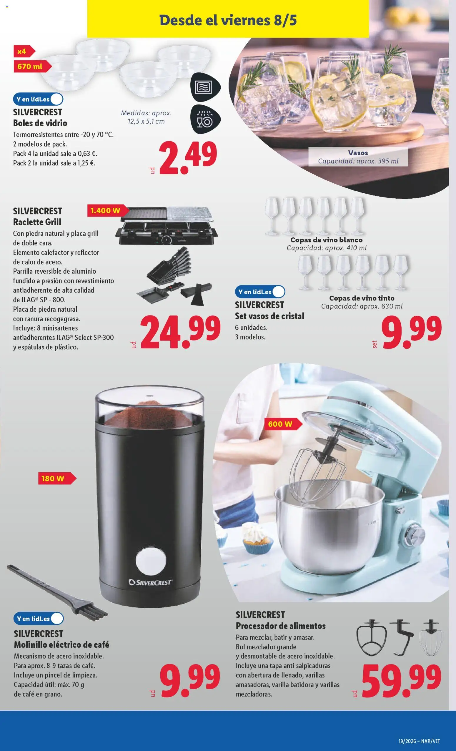 Lidl folleto de bazar │ válido desde el 04.05.2026 | Página: 25 | Productos: Café, Vino, Vasos, Mezclador